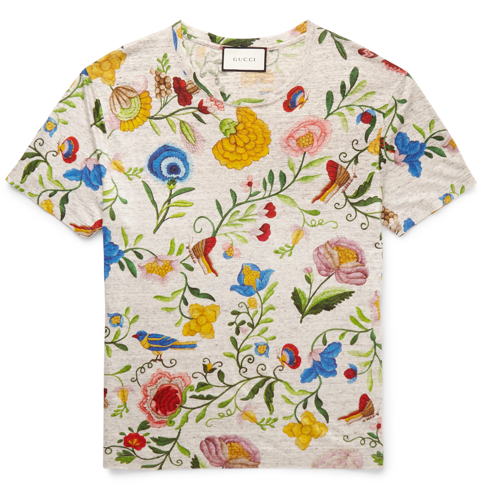 gucci t shirt with flowers
