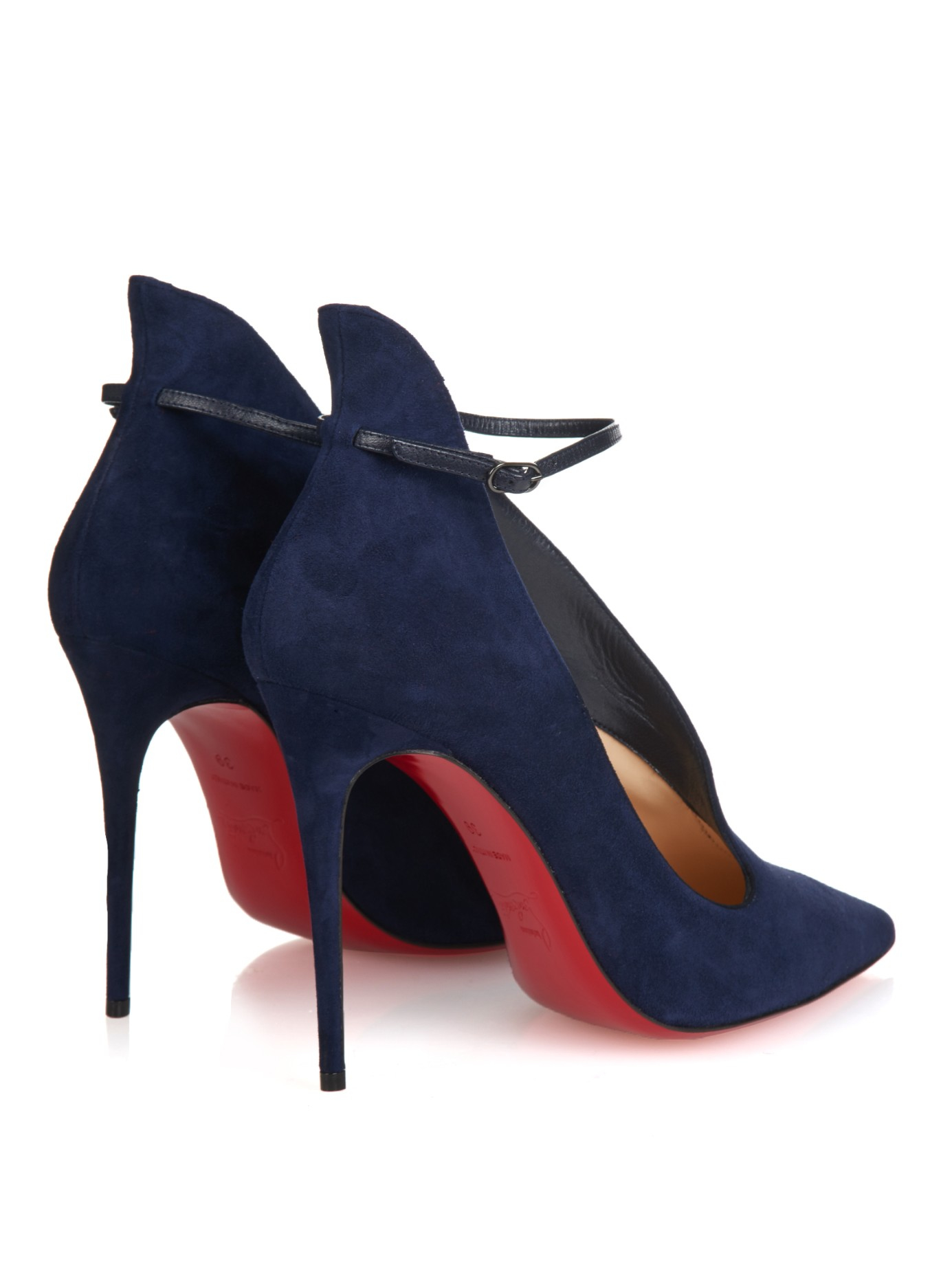 Christian Louboutin Vampydoly Suede Pumps in Blue Lyst