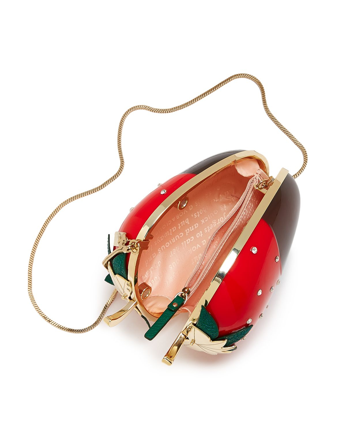 Kate Spade Creme De La Creme Dipped Strawberry Shoulder Bag in Red Lyst