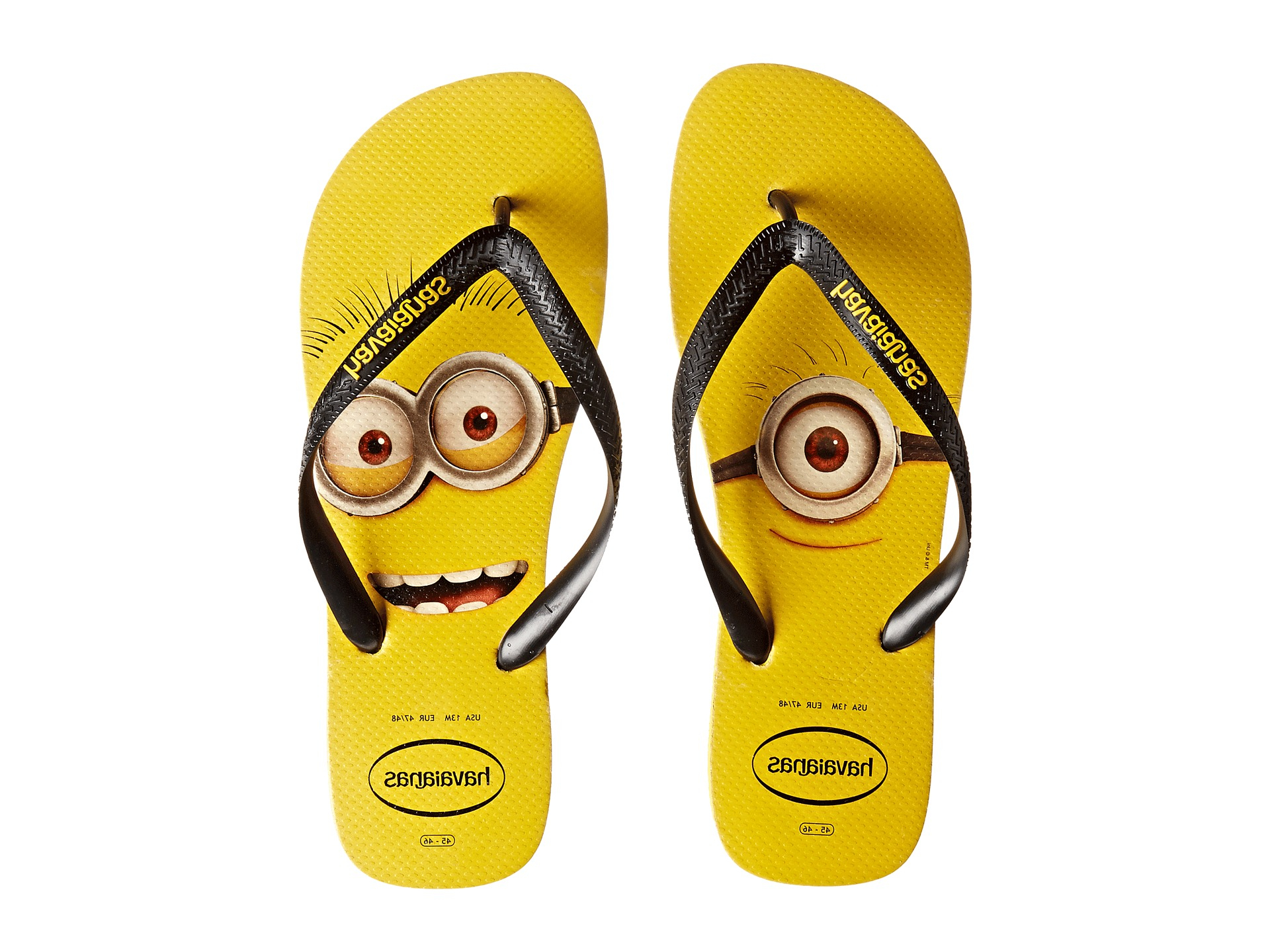 havaianas minions flip flops