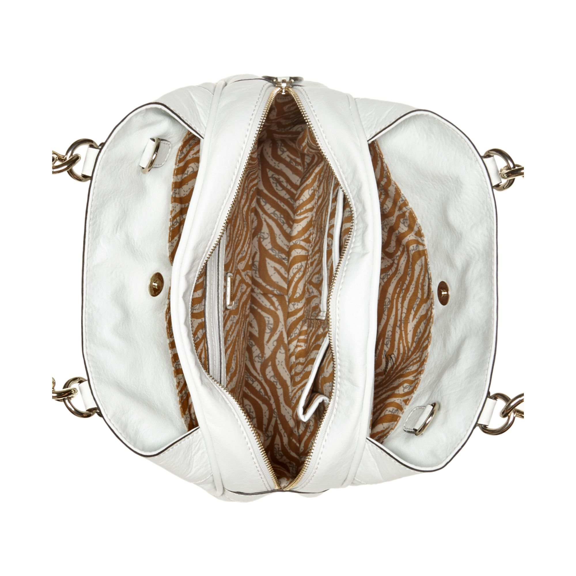 Guess Guess Handbag Jinan Medium Carryall in White Lyst