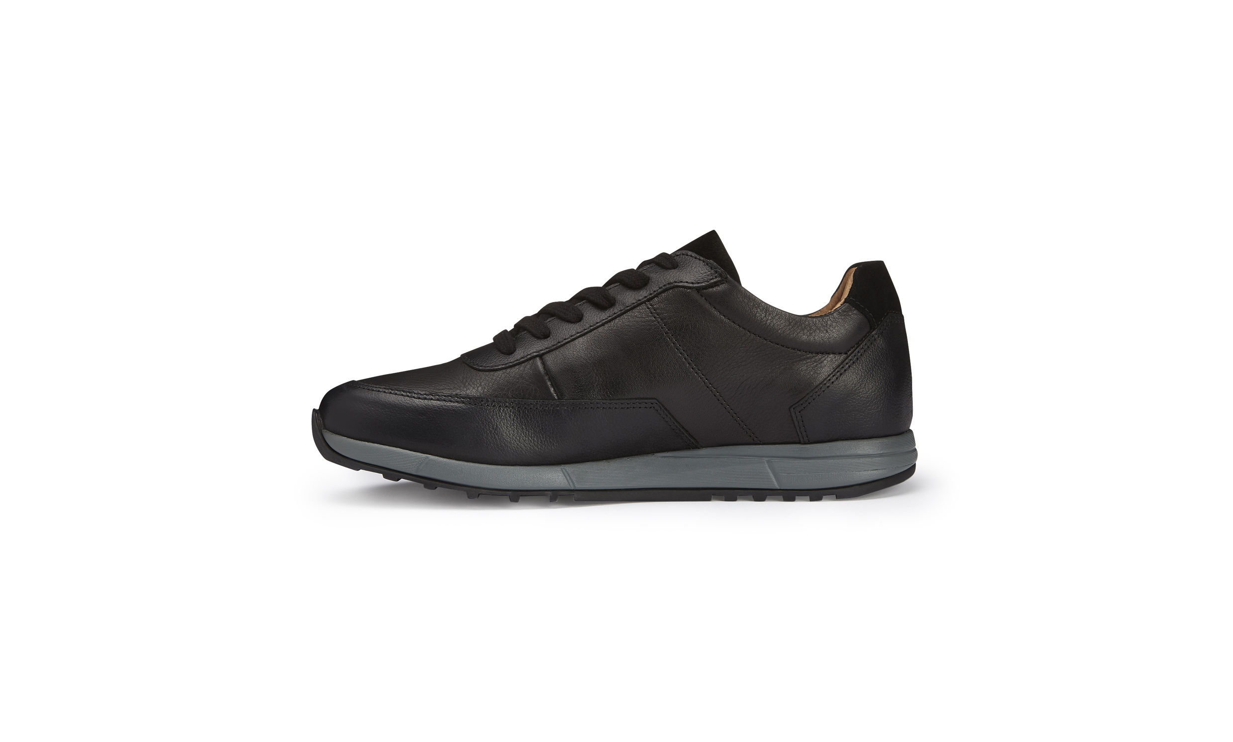 Whistles Leather Runners in Black for 