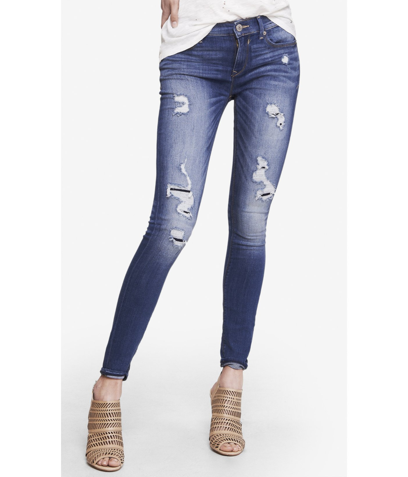 express distressed jeans
