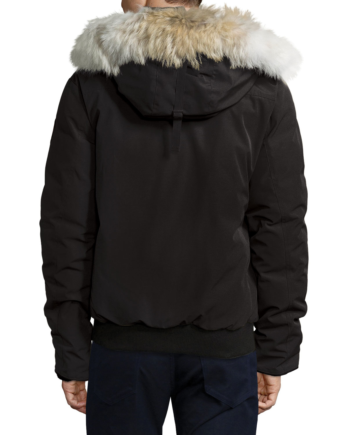 Canada Goose Borden Bomber Jacket With Furlined Hood in Black for Men