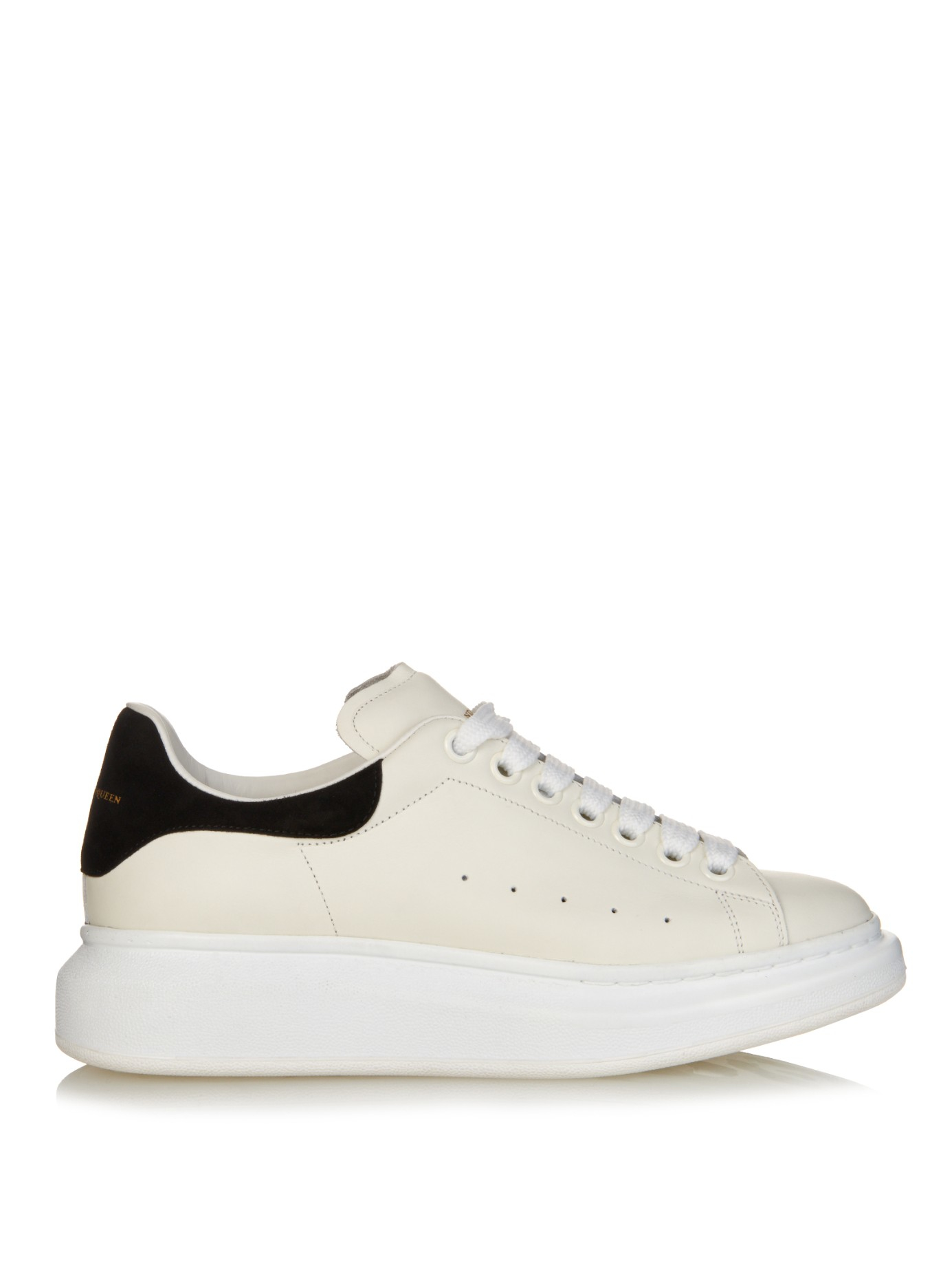 Alexander McQueen Elgar Low-Top Leather Trainers in White - Lyst