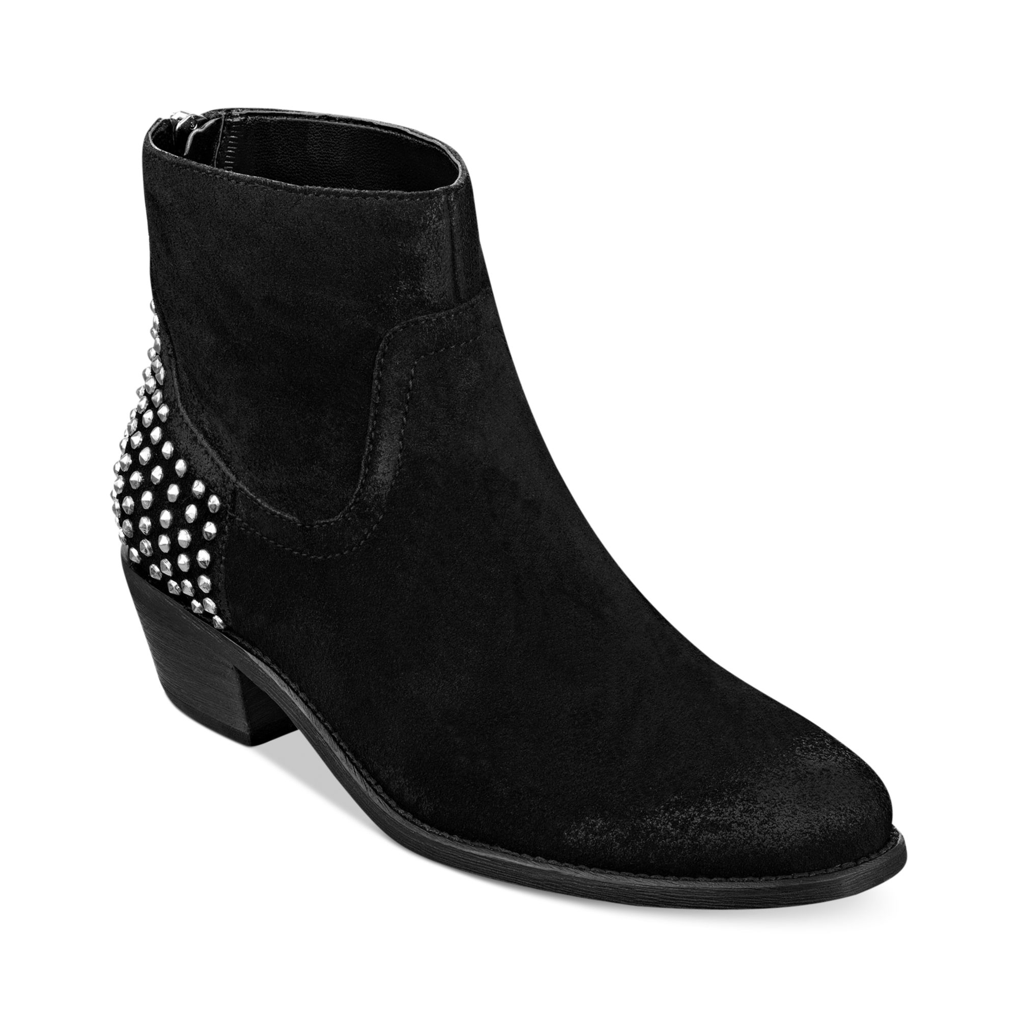 grey studded boots