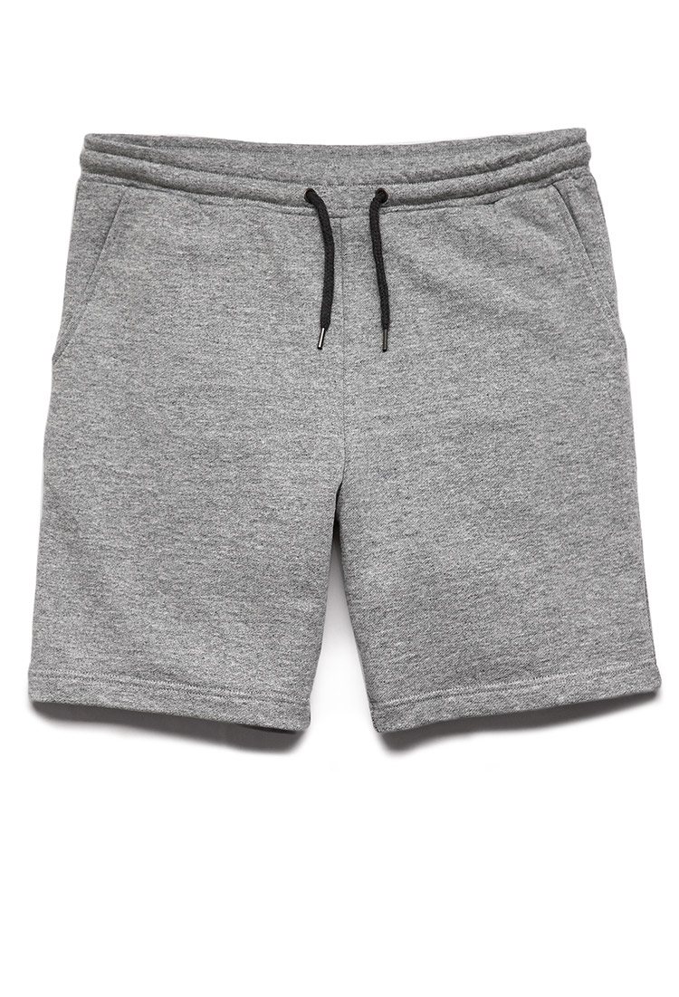 Lyst - Forever 21 Cotton-blend Drawstring Shorts in Gray for Men