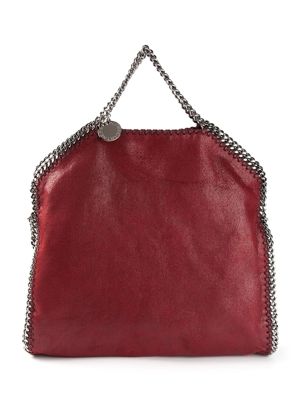 Lyst - Stella Mccartney 'falabella Shaggy Deer' Fold Over Tote in Red