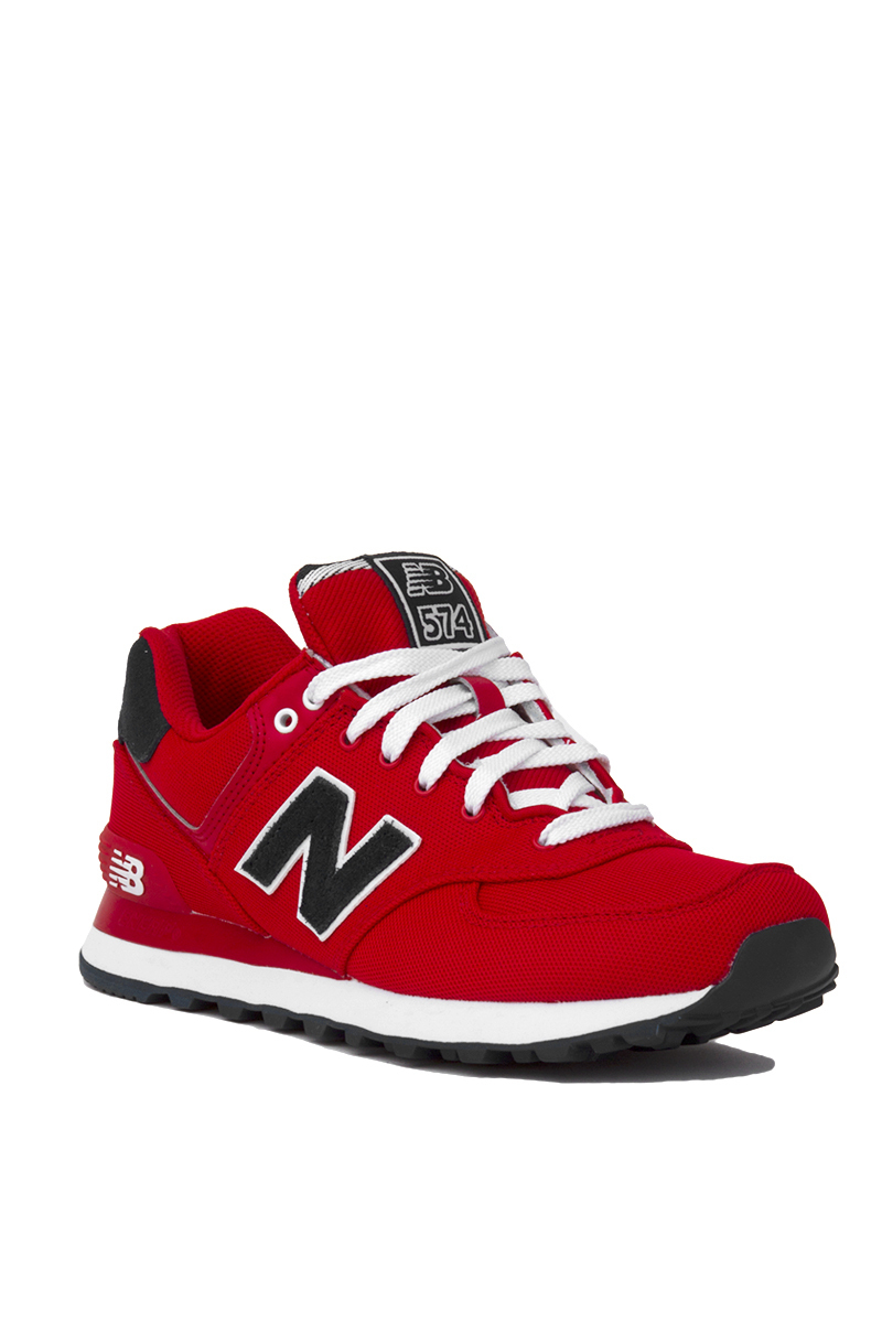 New Balance Woven 574 Sneakers In Red - Lyst
