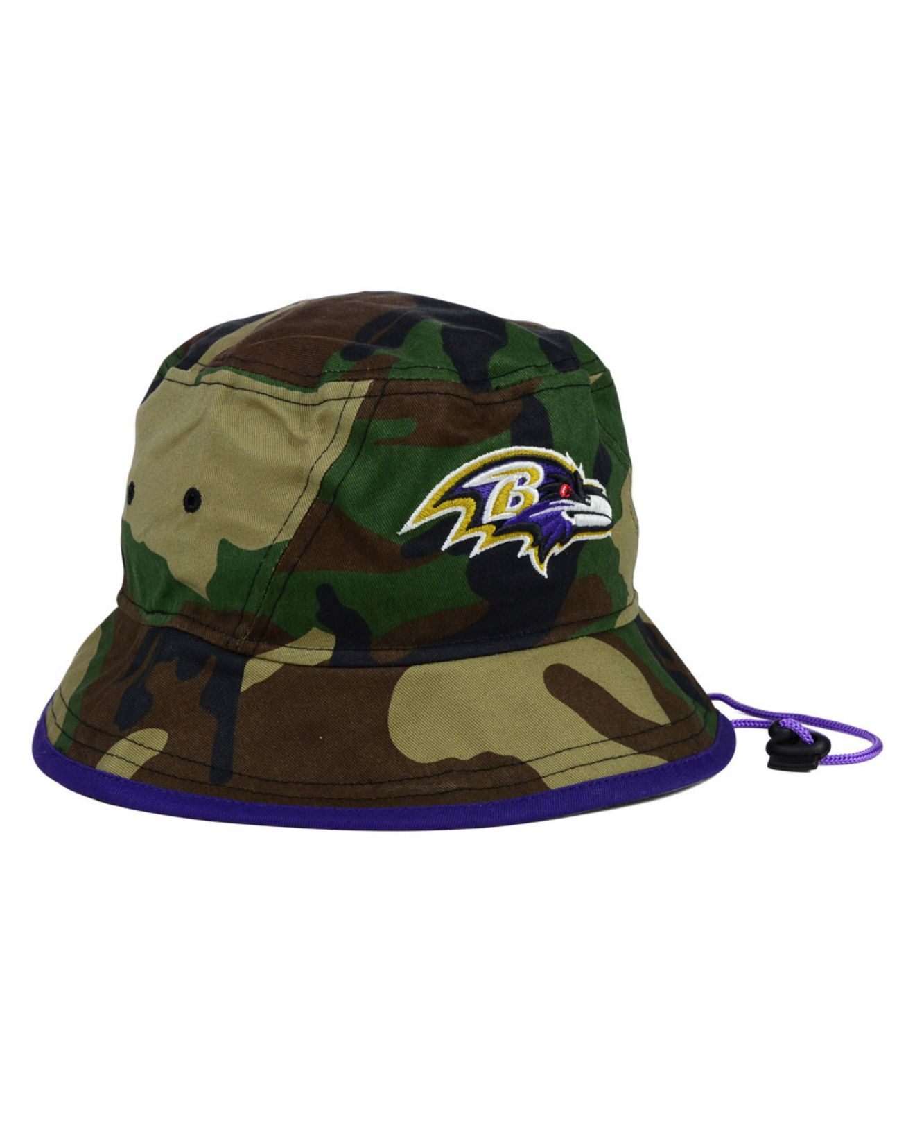 KTZ Baltimore Ravens Camo Pop Bucket Hat in Green for Men