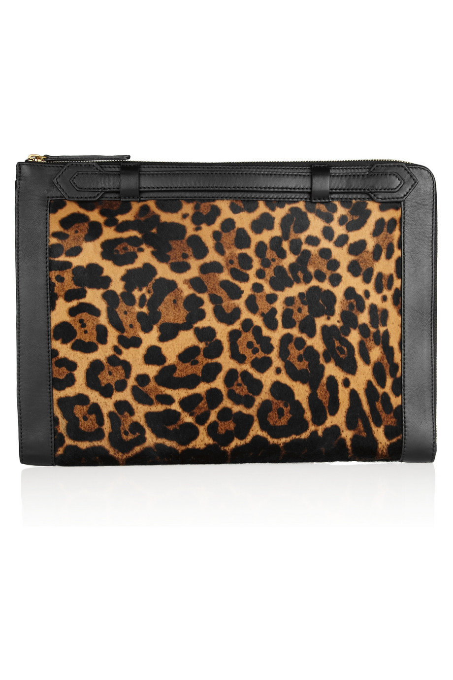 Lyst - Christian louboutin Leather-Trimmed Leopard-Print Calf Hair ...