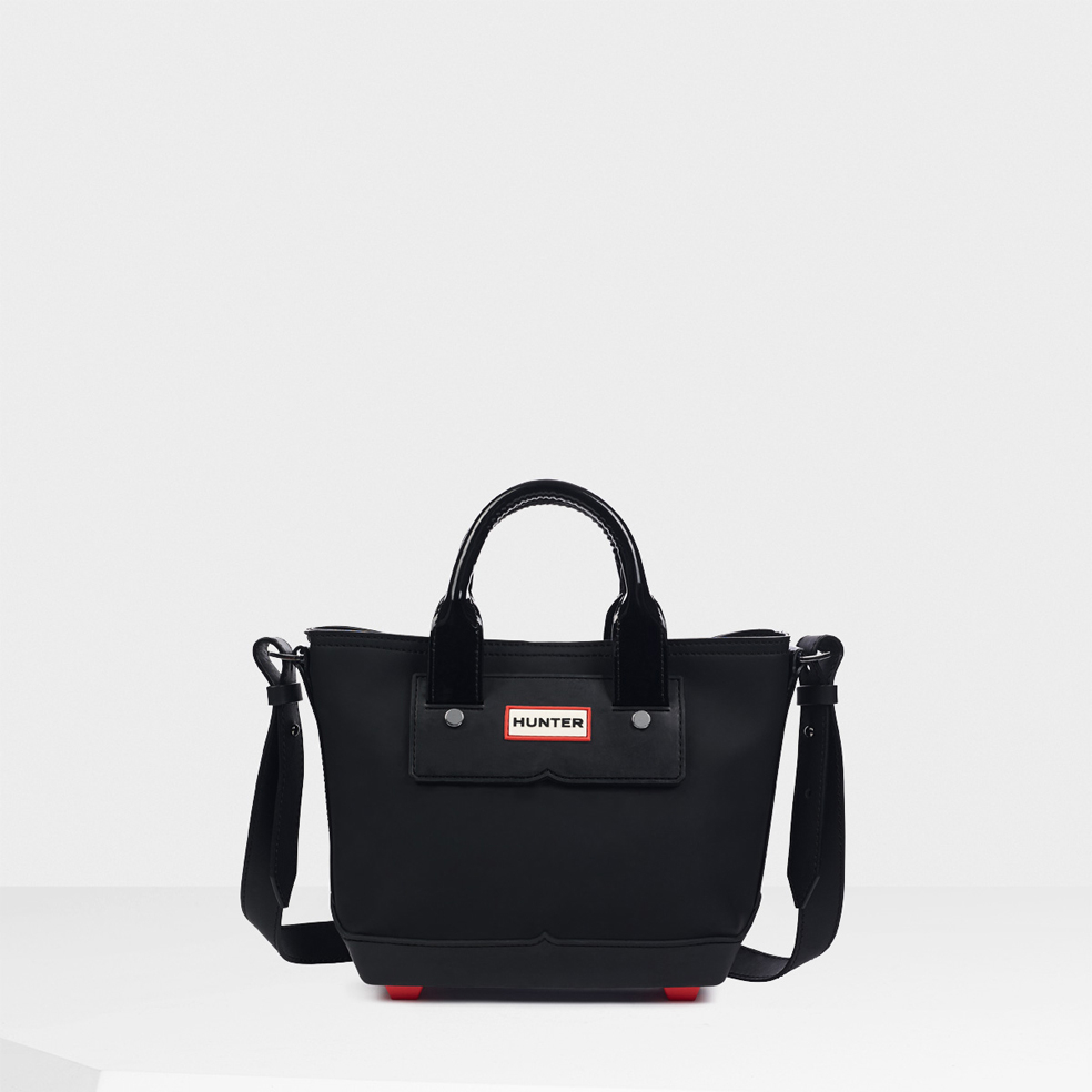 Lyst Hunter Original Rubberized Mini Tote Bag in Black