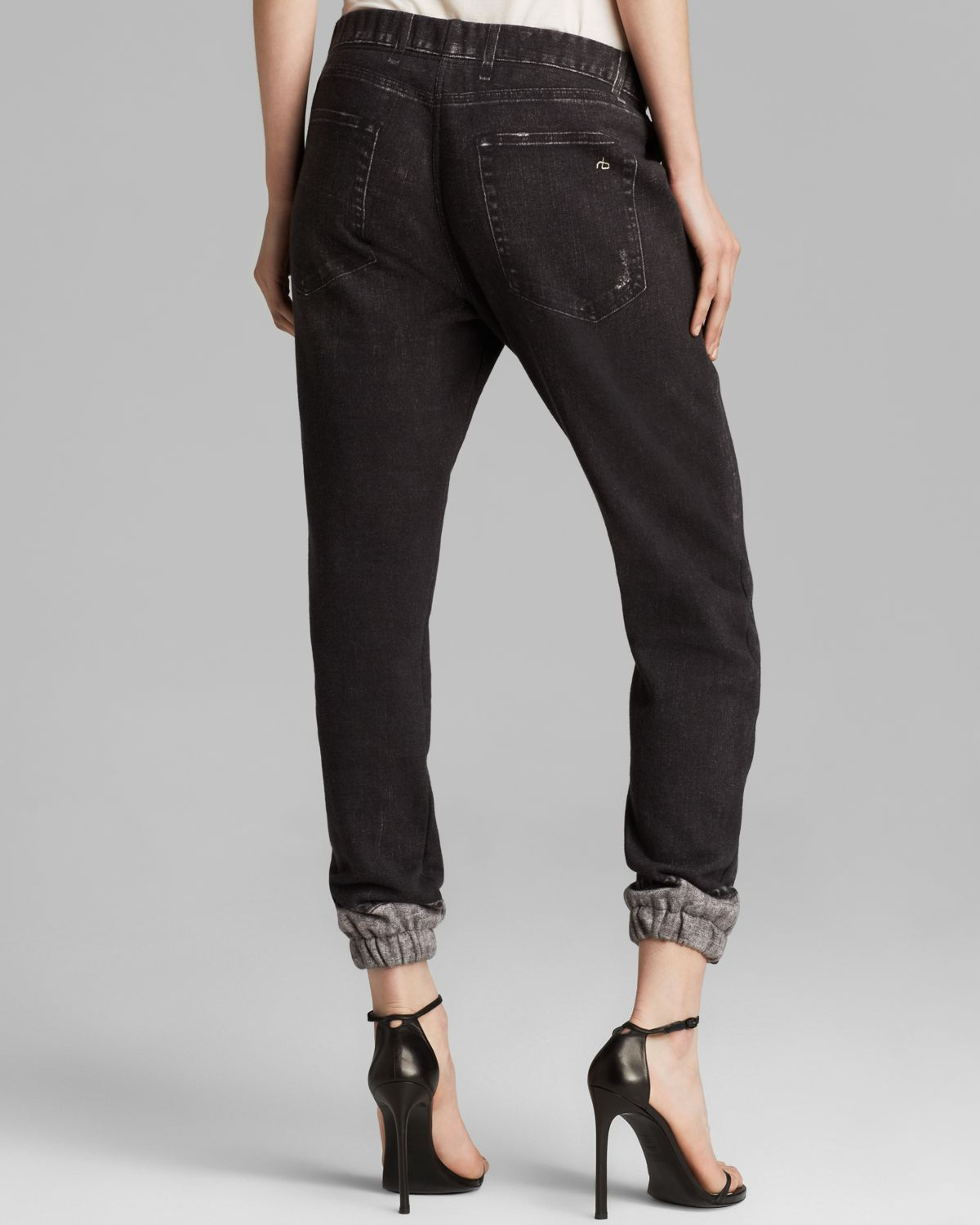 Rag & Bone Sweatpants - Miramar Pajama Jean in Black/Grey (Black) - Lyst