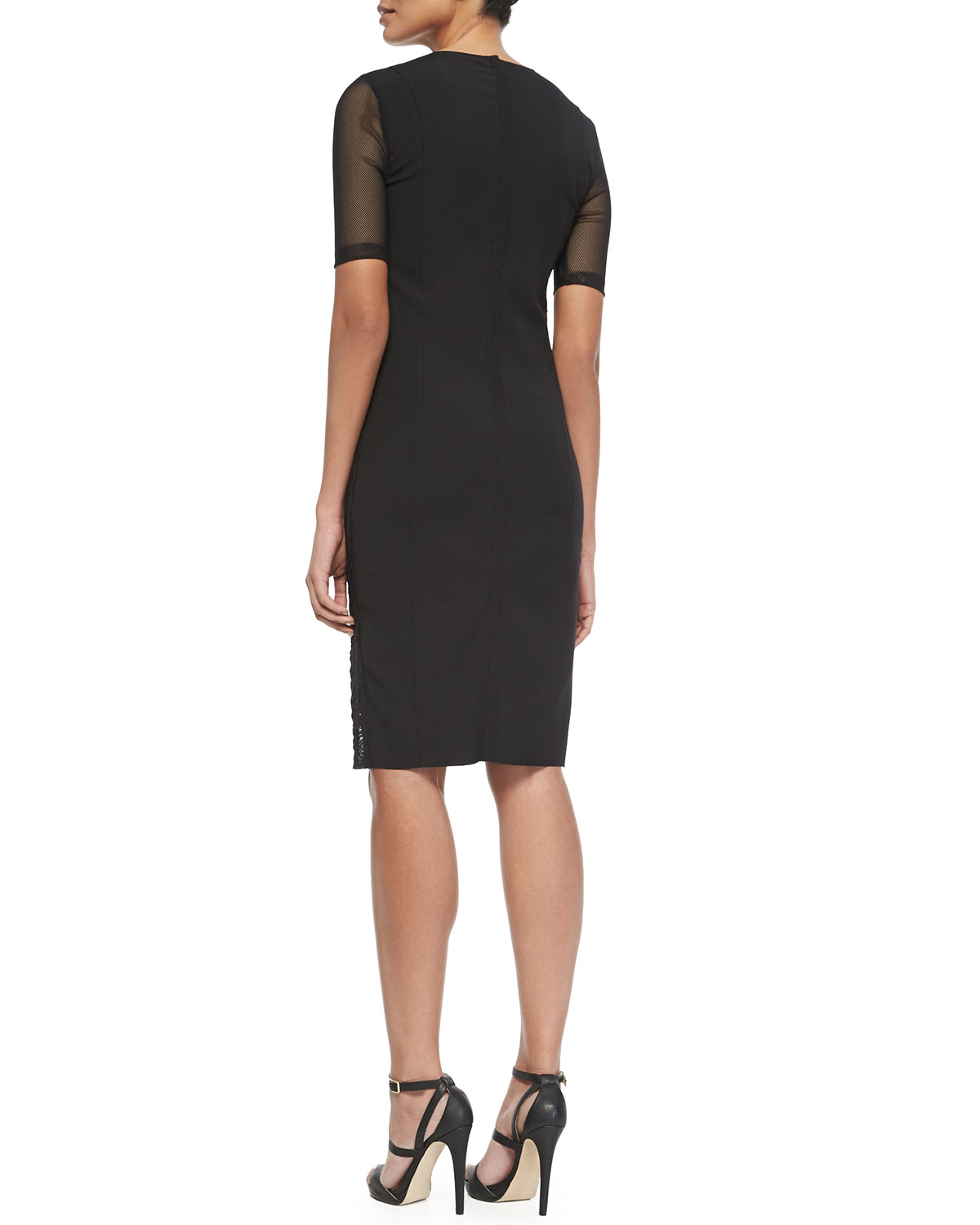 elie tahari ophelia short sleeve lace sheath dress Elie Tahari Ophelia Short Sleeve Dress Free Shipping