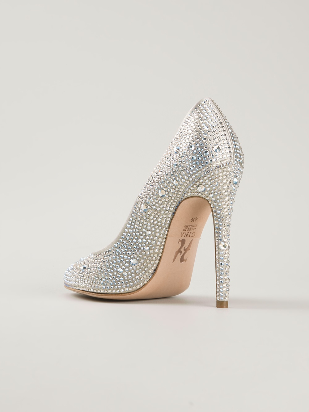 crystal studded heels