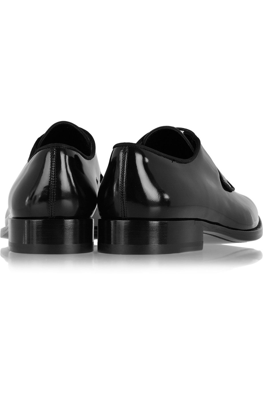 patent black brogues