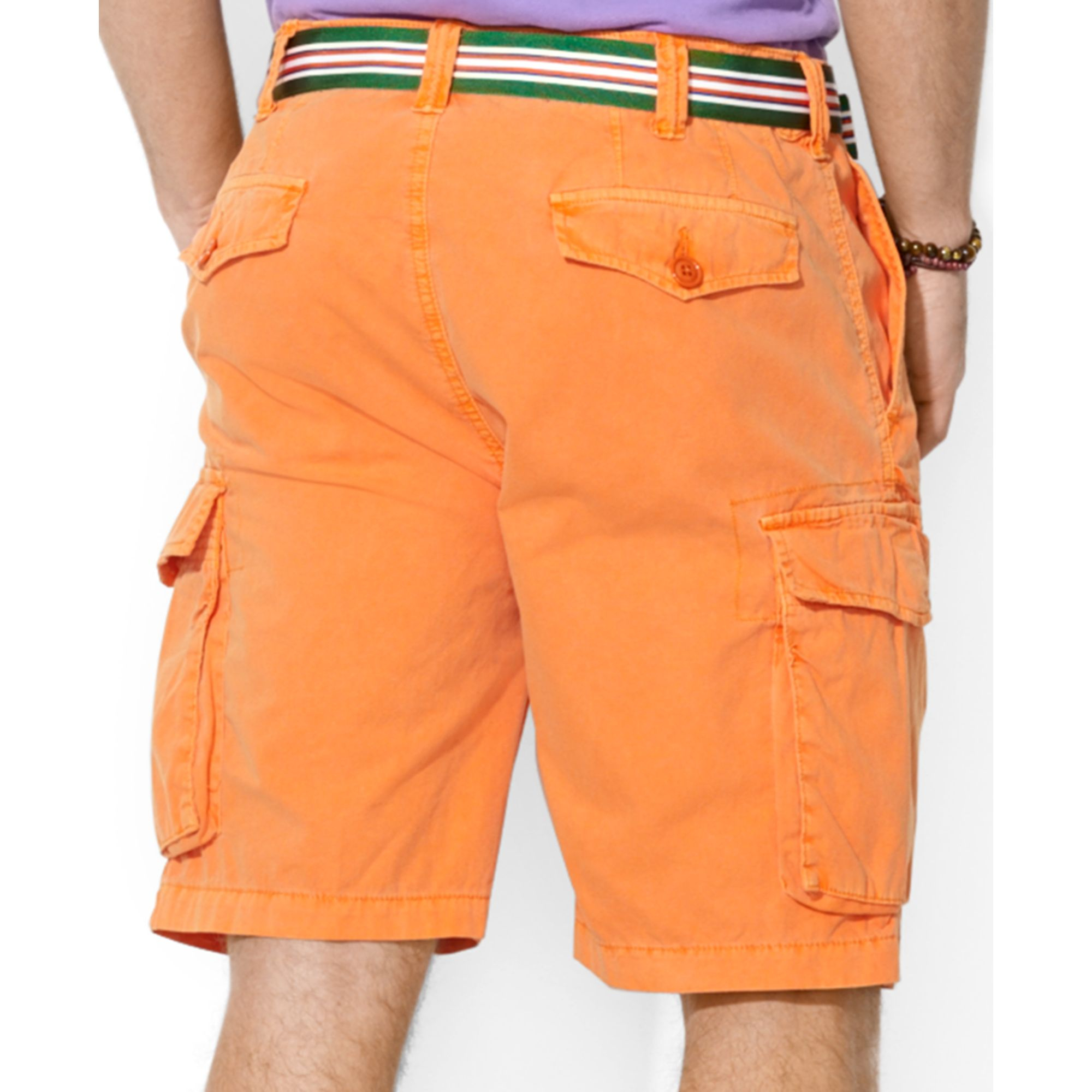 Ralph Lauren Polo Relaxedfit Corporal Cargo Shorts in Orange for Men | Lyst