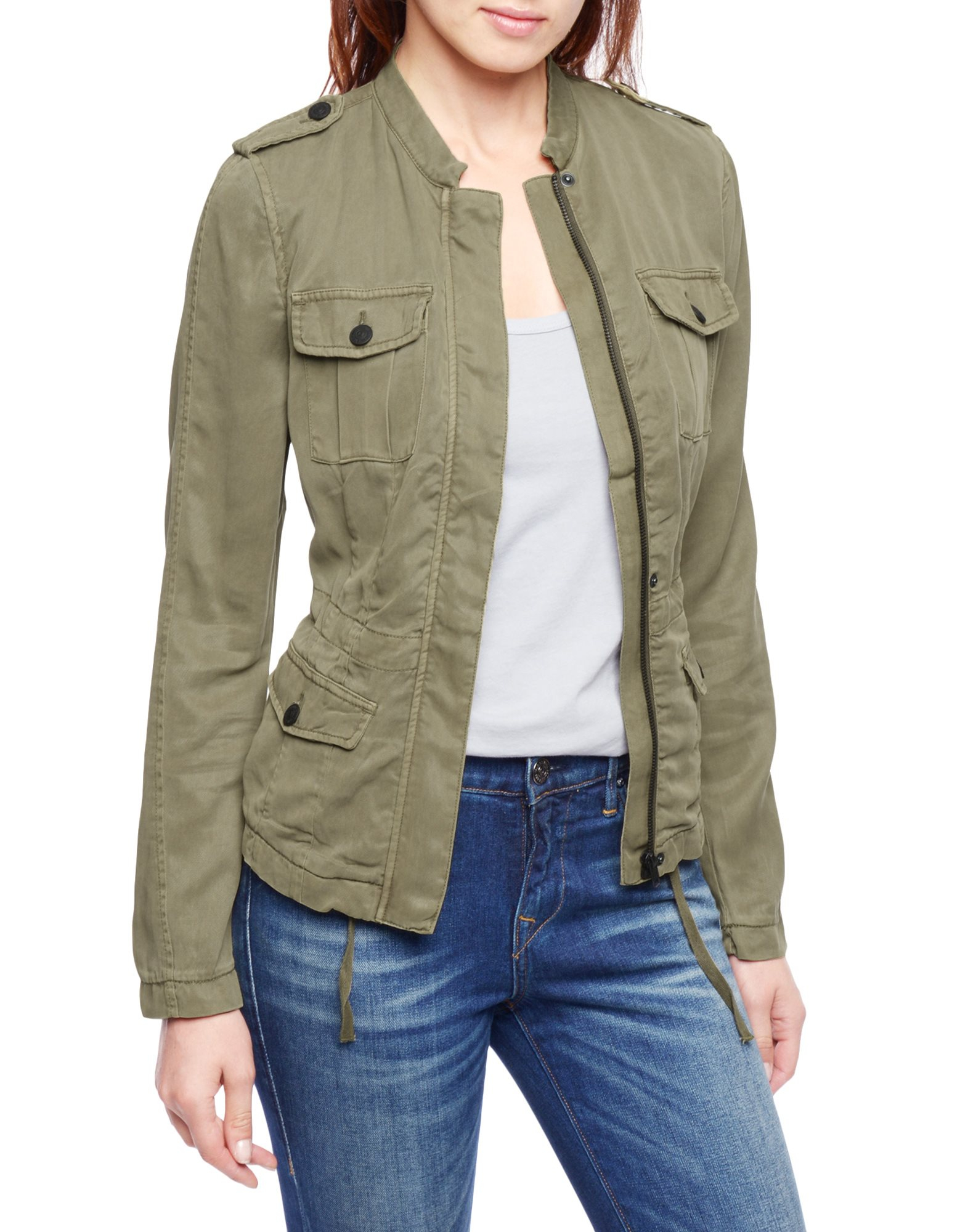 Women's Utility Jacket Knox Rose Olive Green Women Stars M NWT Cotton  Blend | eBay