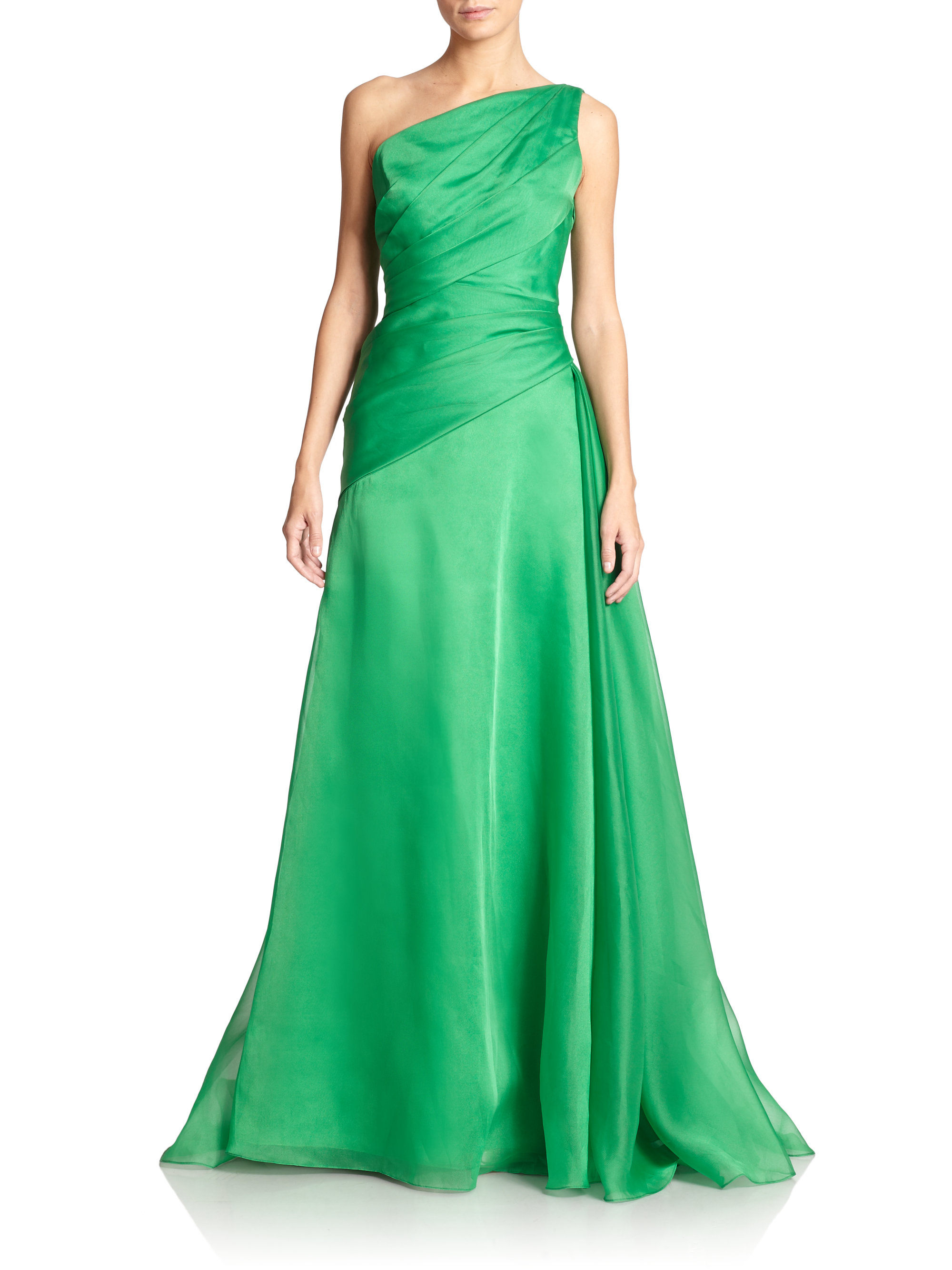 Monique Lhuillier Green Dress