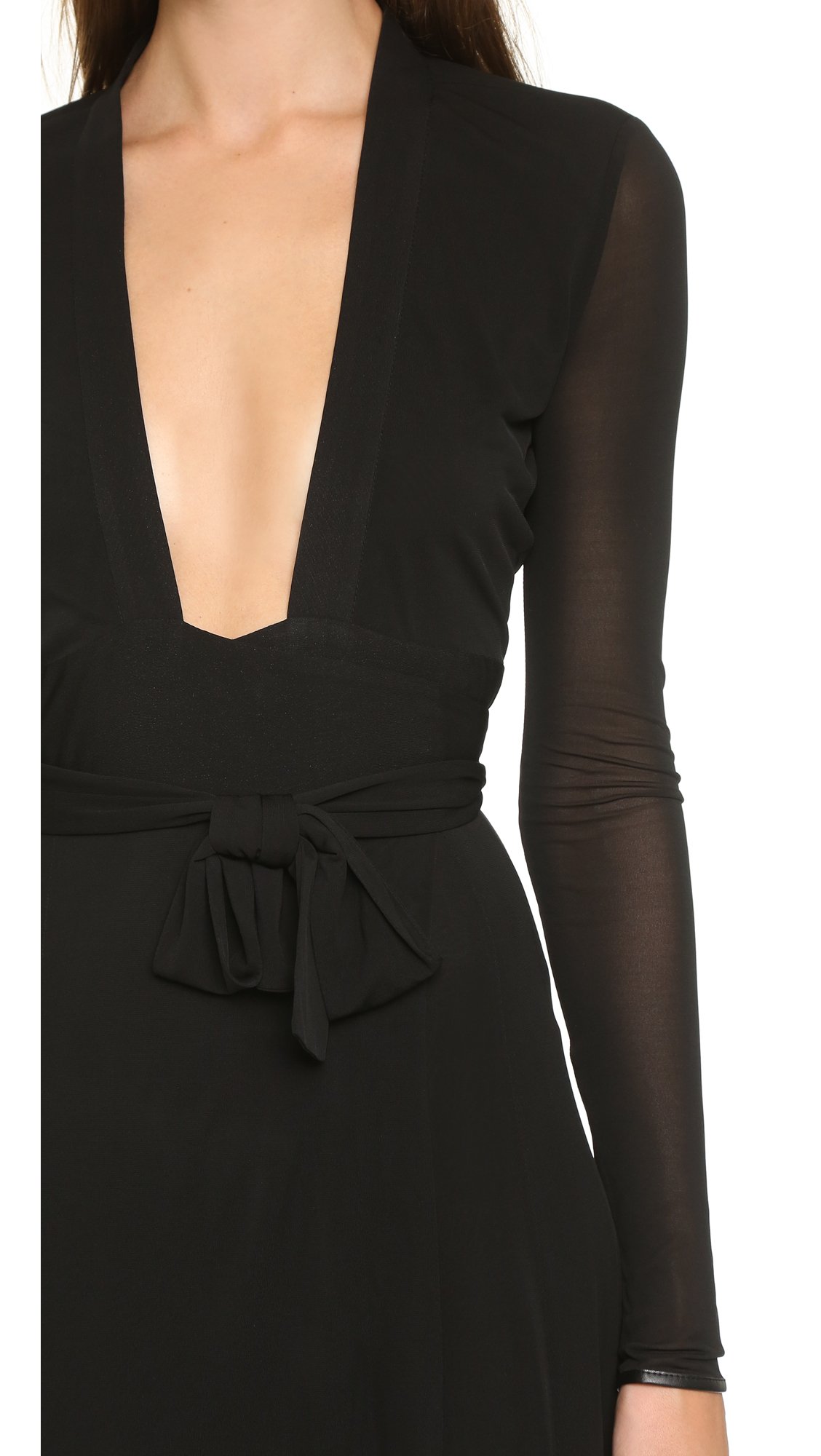 issa deep v maxi dress