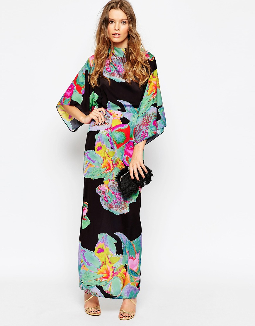 seventies maxi dress