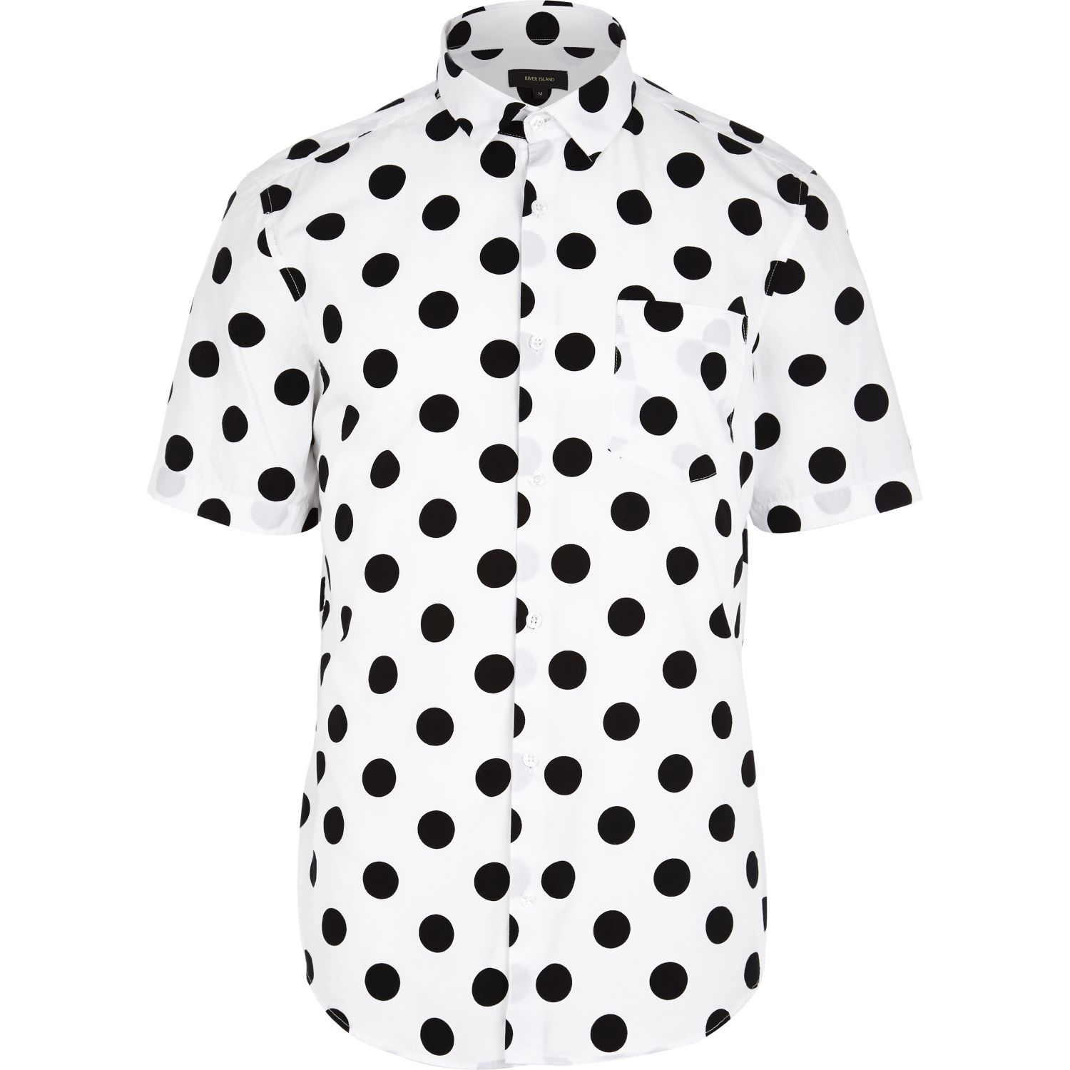 mens polka dot shirt short sleeve