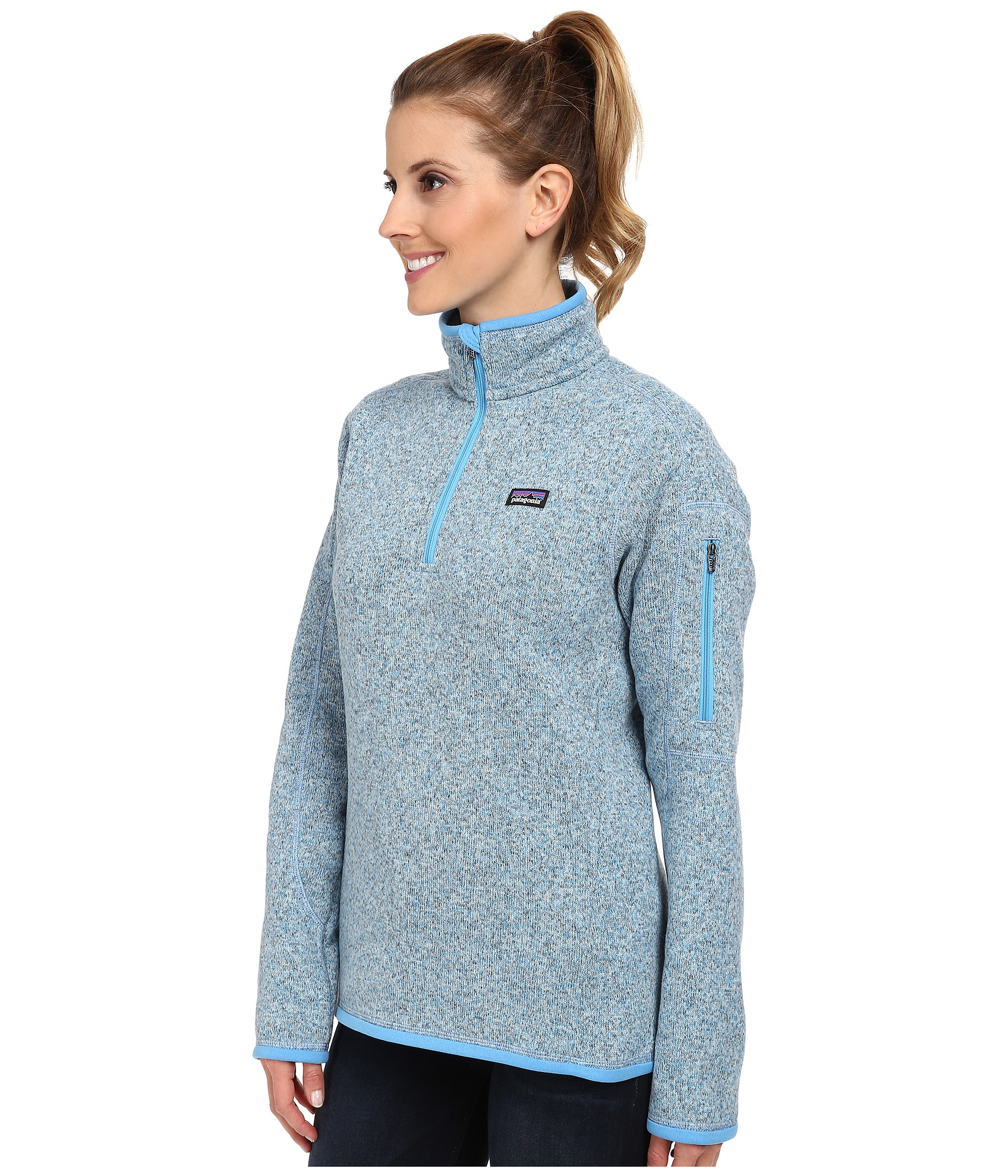 Patagonia Better Sweater 1/4 Zip in Blue | Lyst
