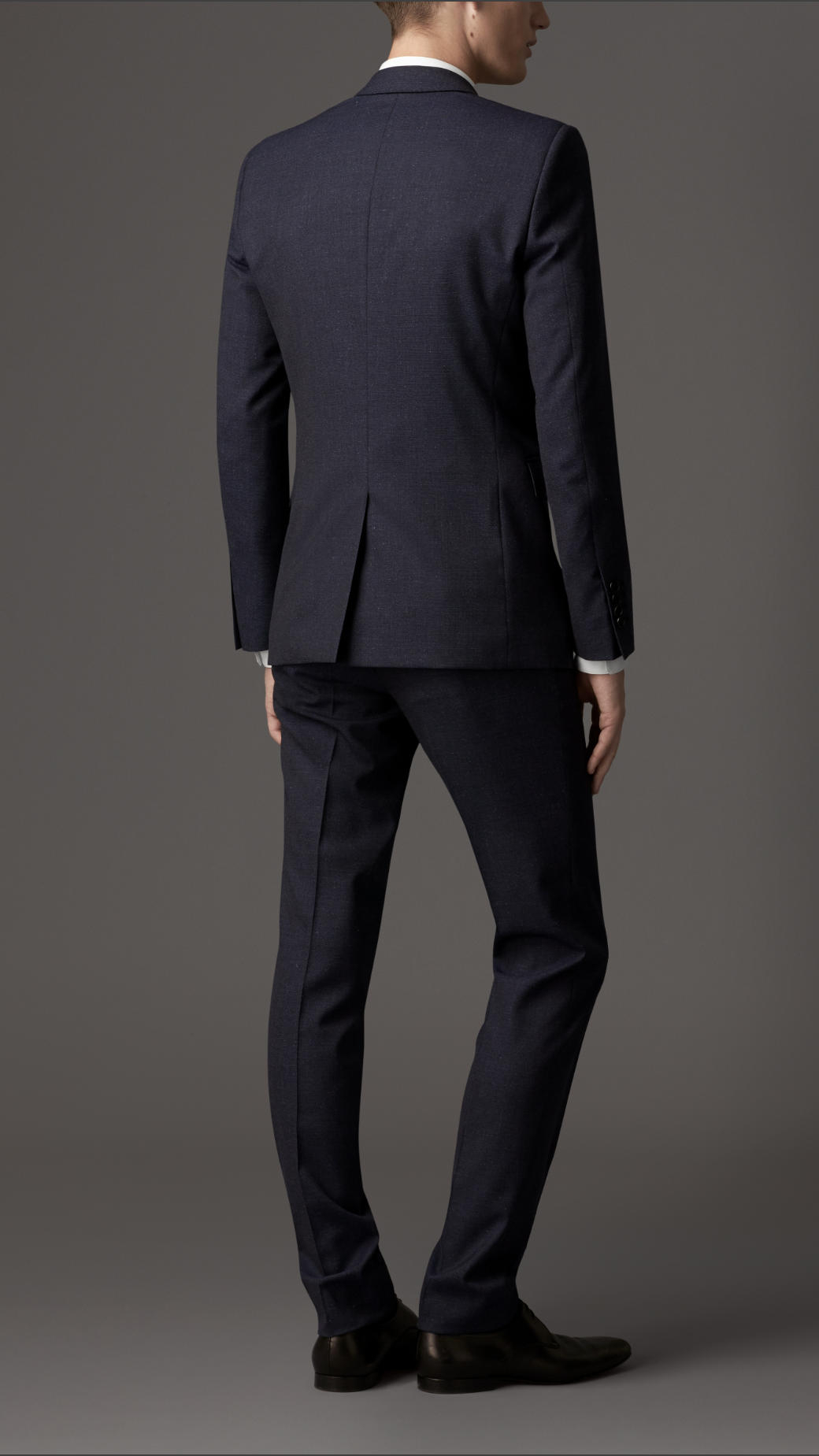 Burberry Slim Fit Wool Silk Suit in Blue for Men - Lyst