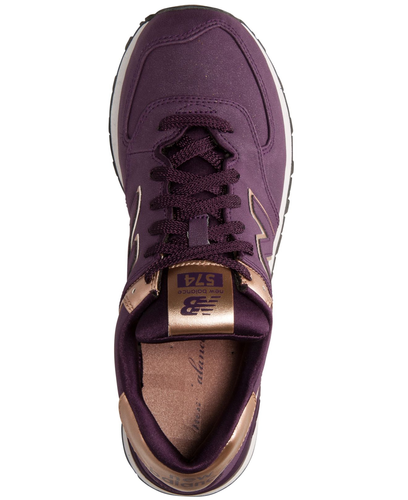 New Balance Women'S 574 Precious Metals Casual Sneakers From Finish Line in  Purple/Rose Gold (Purple) | Lyst