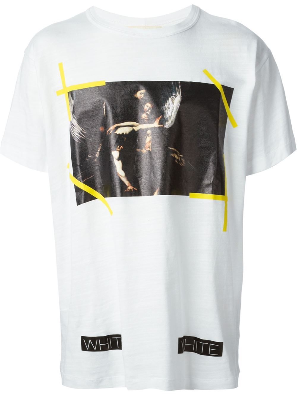 Off-White c/o Virgil Abloh Caravaggio-Print T-Shirt in White for Men - Lyst