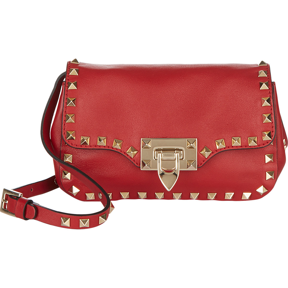 Valentino Rockstud Small Crossbody Bag in Red Lyst