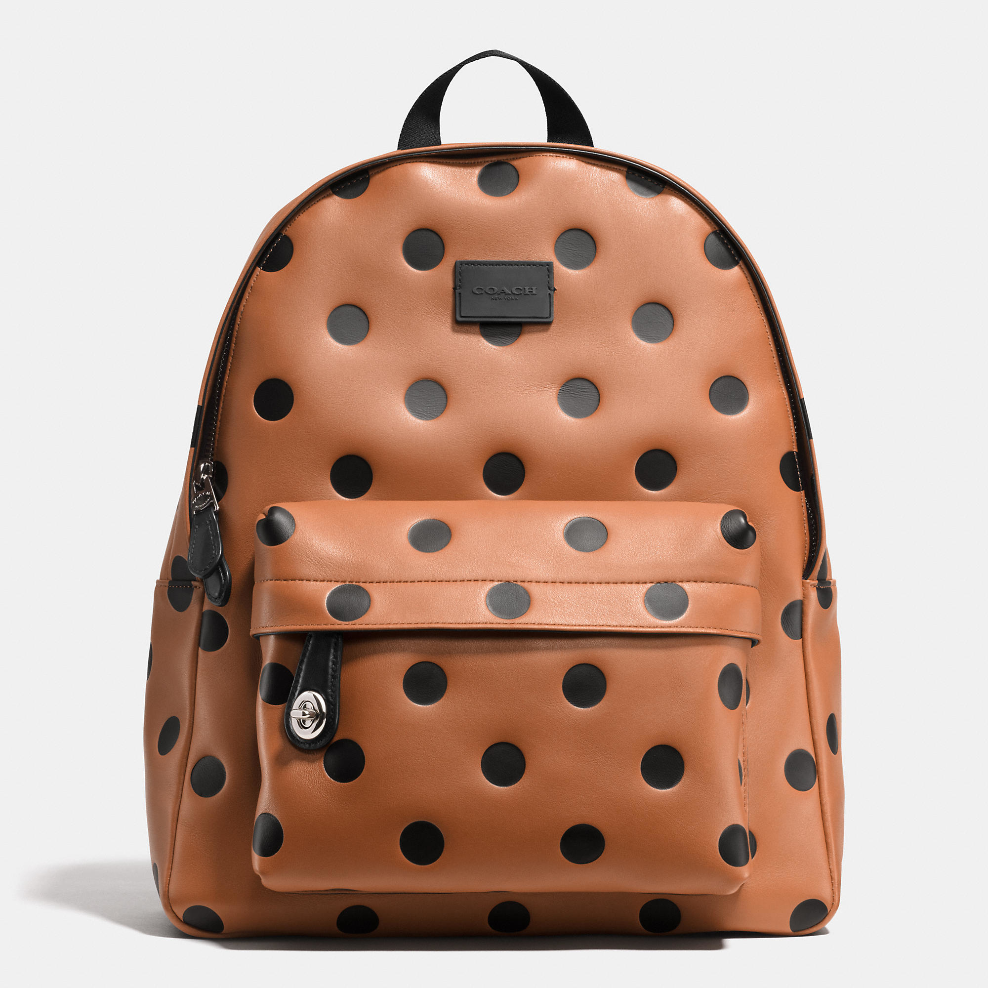 COACH Small Campus Backpack In Saddle Dot Leather in Brown Lyst