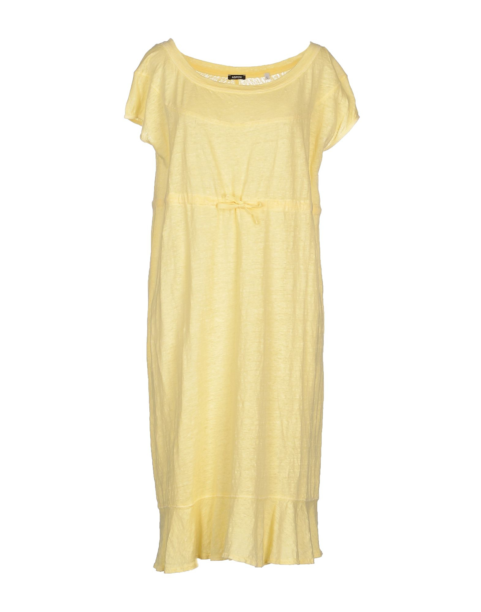 aspesi-yellow-knee-length-dress-casual-dresses-product-1-27882194-0 ...