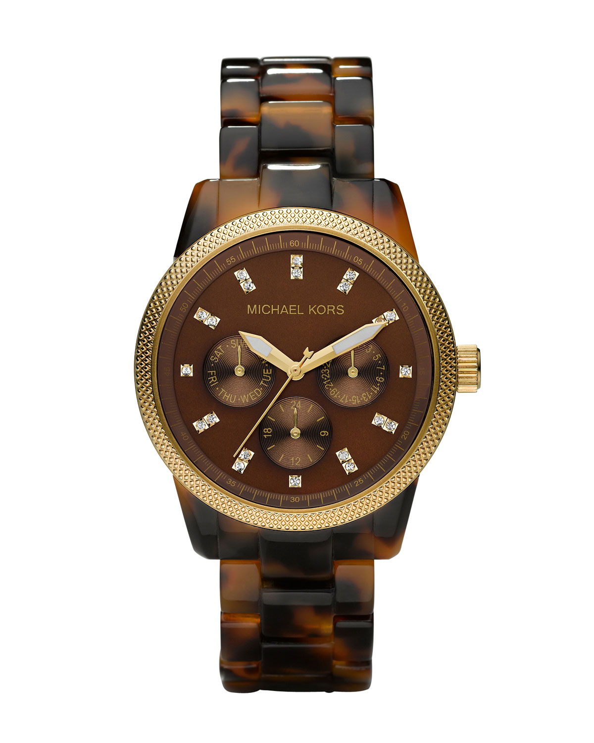 Michael michael kors Tortoise Jet Set Watch in Brown (TORTOISE) Lyst