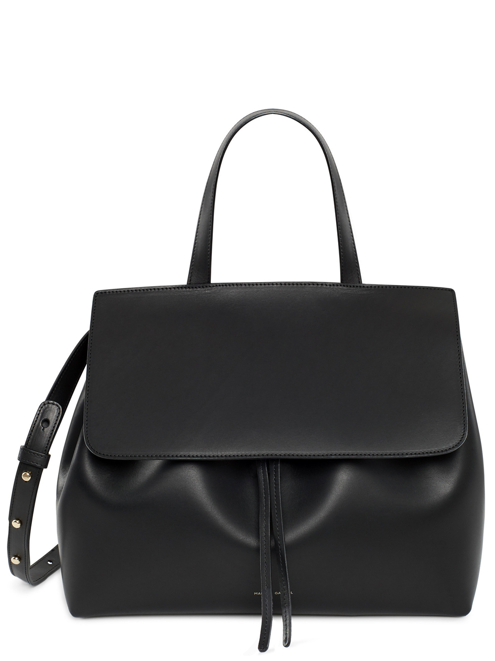 Mansur gavriel Lady Leather Shoulder Bag in Black | Lyst