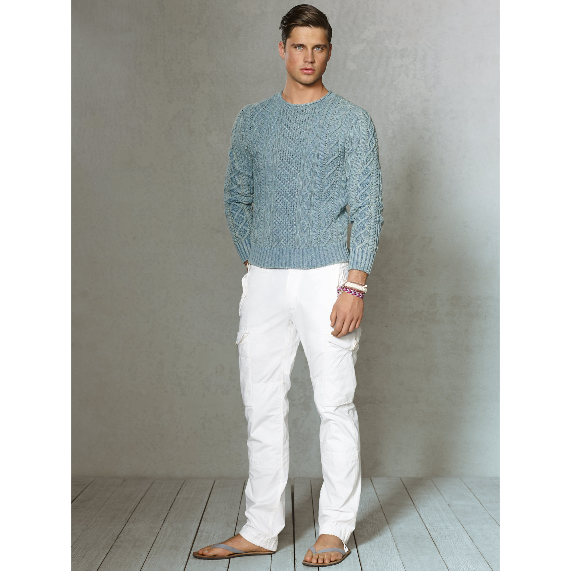 Polo Ralph Lauren Straight Ripstop Cargo Pant in White for Men | Lyst