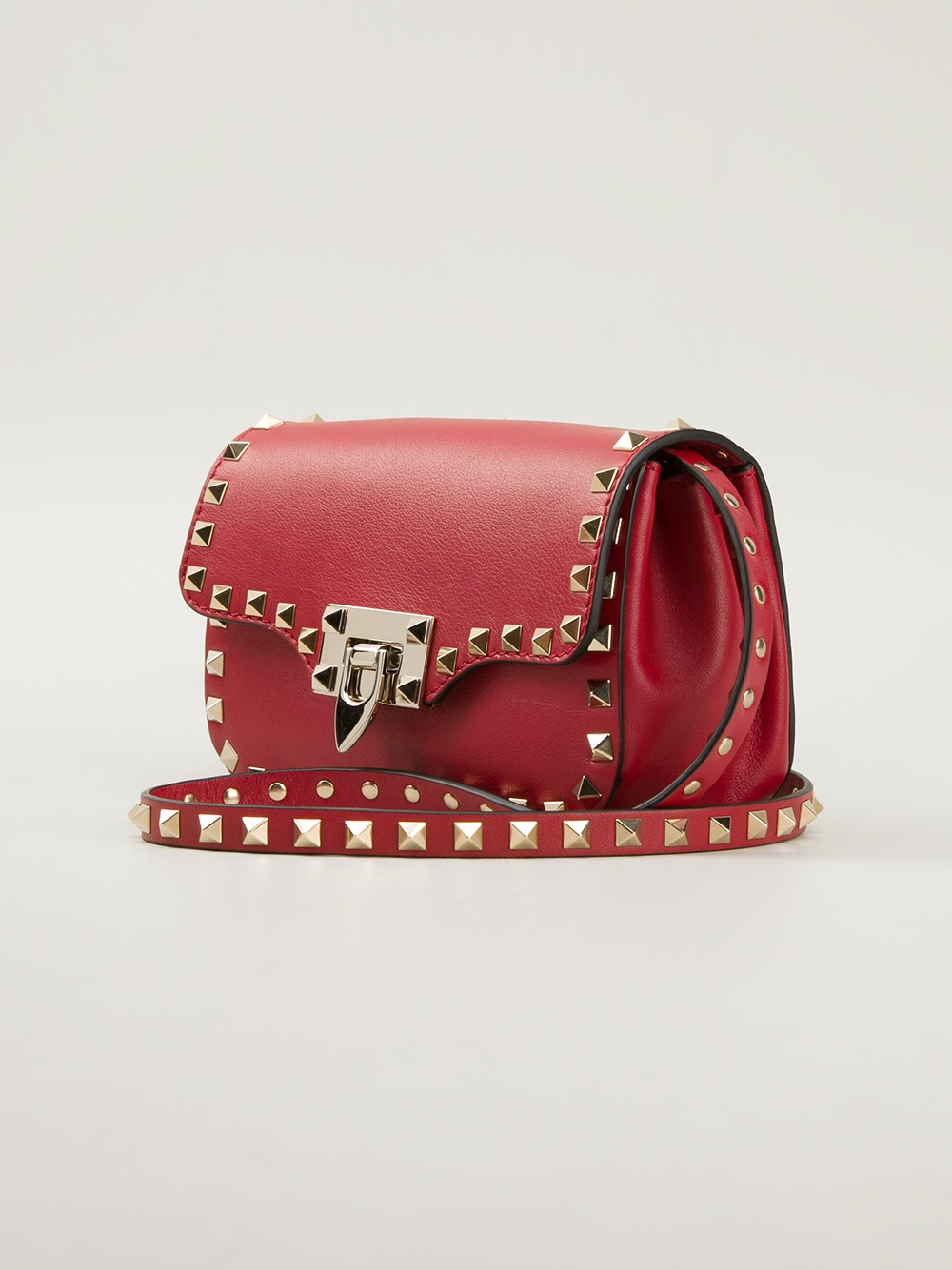 Valentino Rockstud Crossbody Bag Red Keweenaw Bay Indian Community