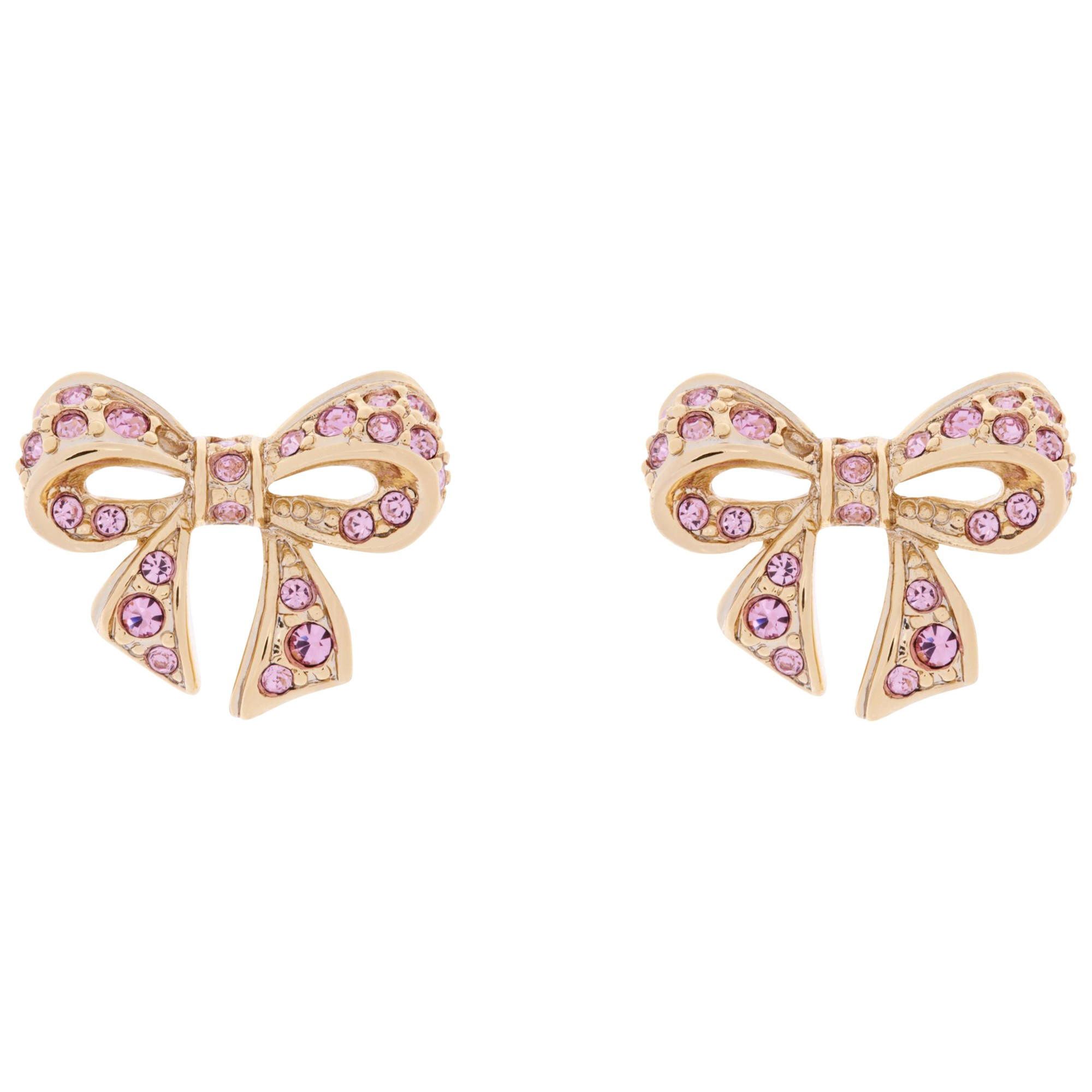 Ted Baker Pepe Pave Crystal Small Bow Earrings In Metallic Lyst Gallery