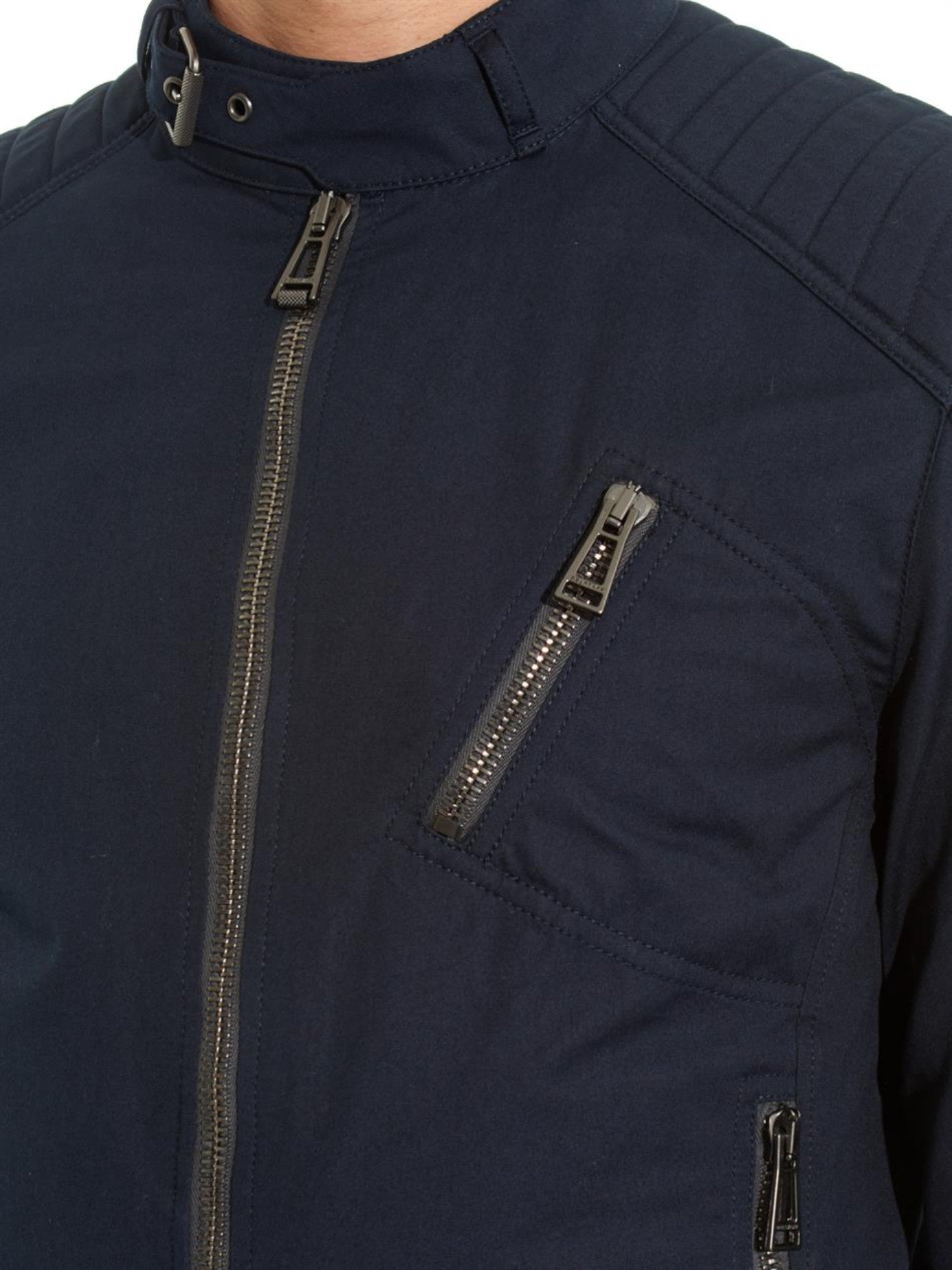 Belstaff K-Racer Cotton Field Jacket in Navy (Blue) for Men | Lyst
