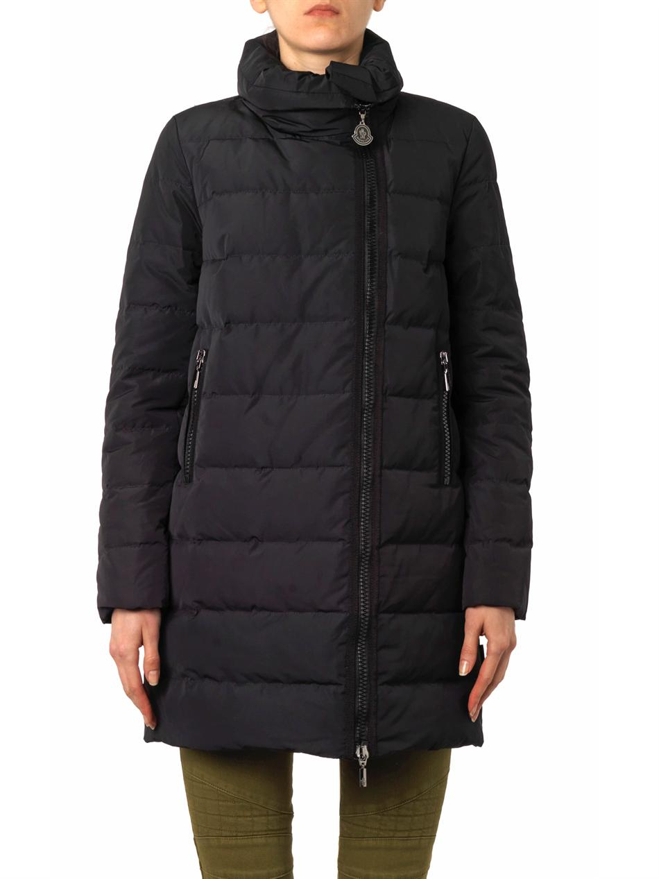 Moncler Gerboise Quilted Down Coat in Black - Lyst