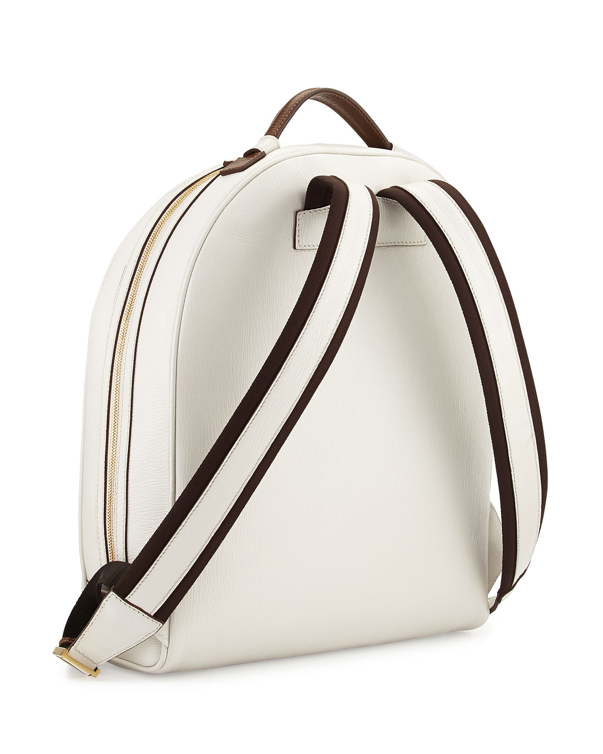 Lyst Ferragamo Revival Stamped Leather Backpack in White