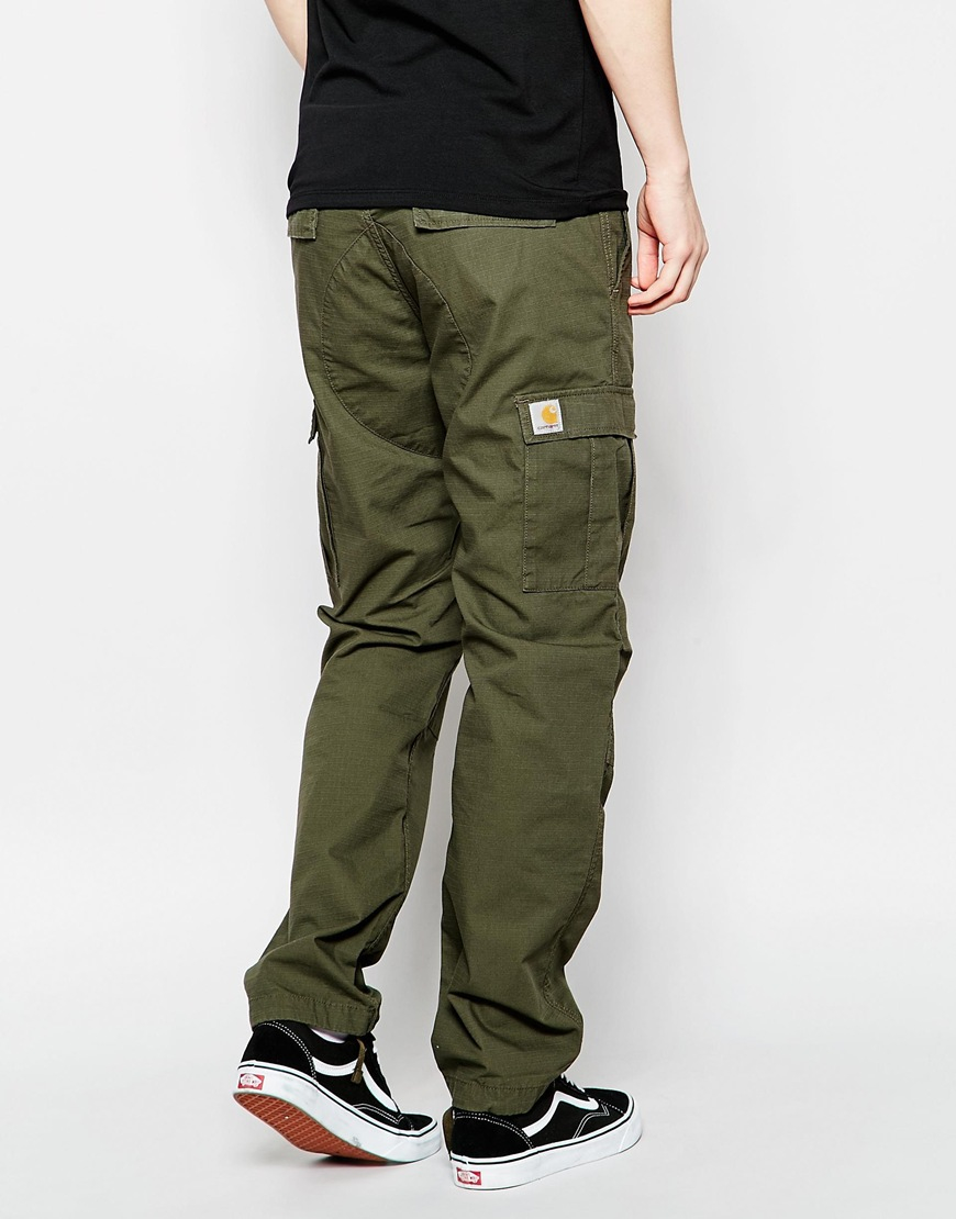 Carhartt WIP Cotton Aviation Cargo Pants - Cypress Rinsed in Green for Men  | Lyst