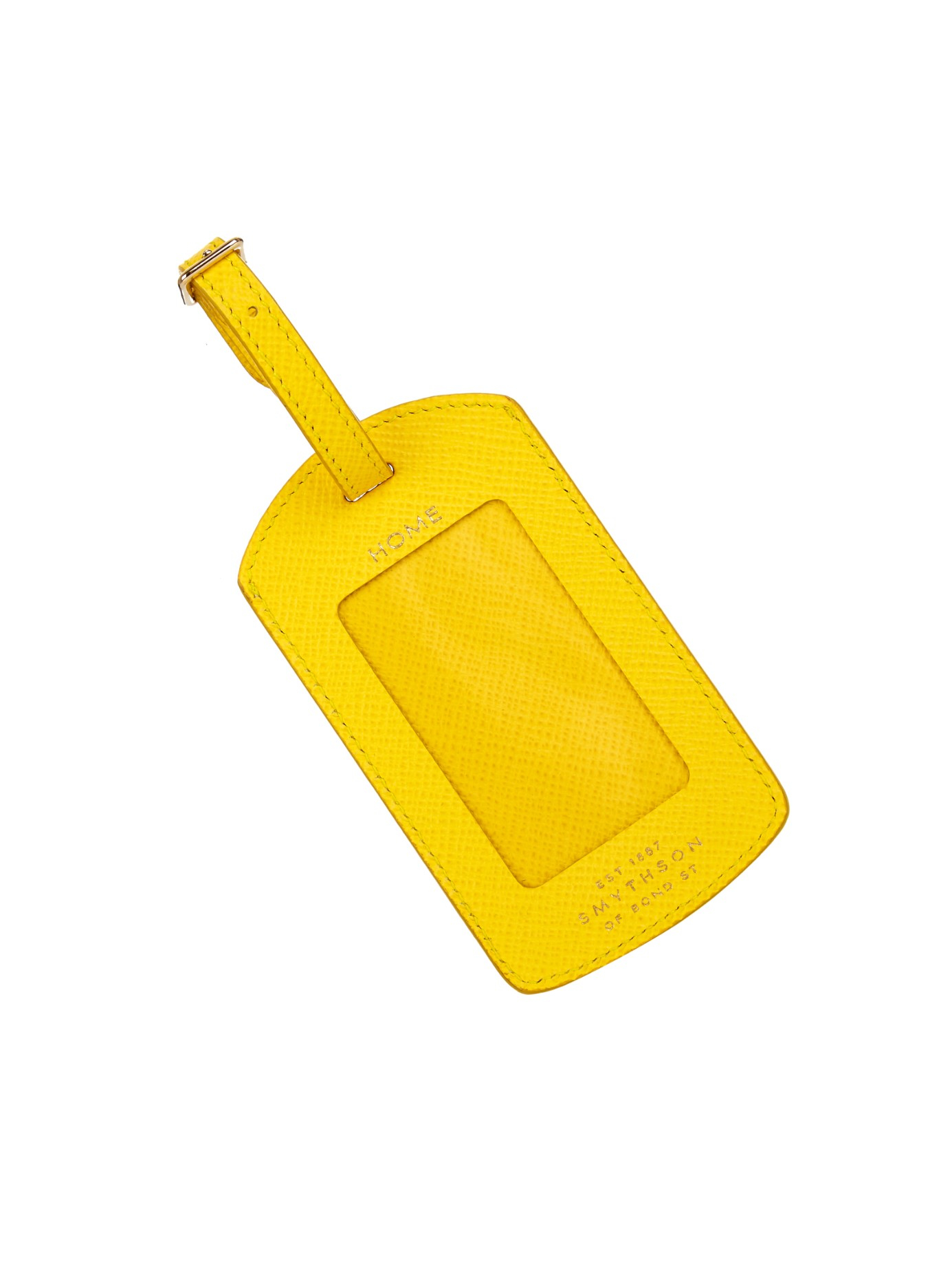 yellow luggage tags