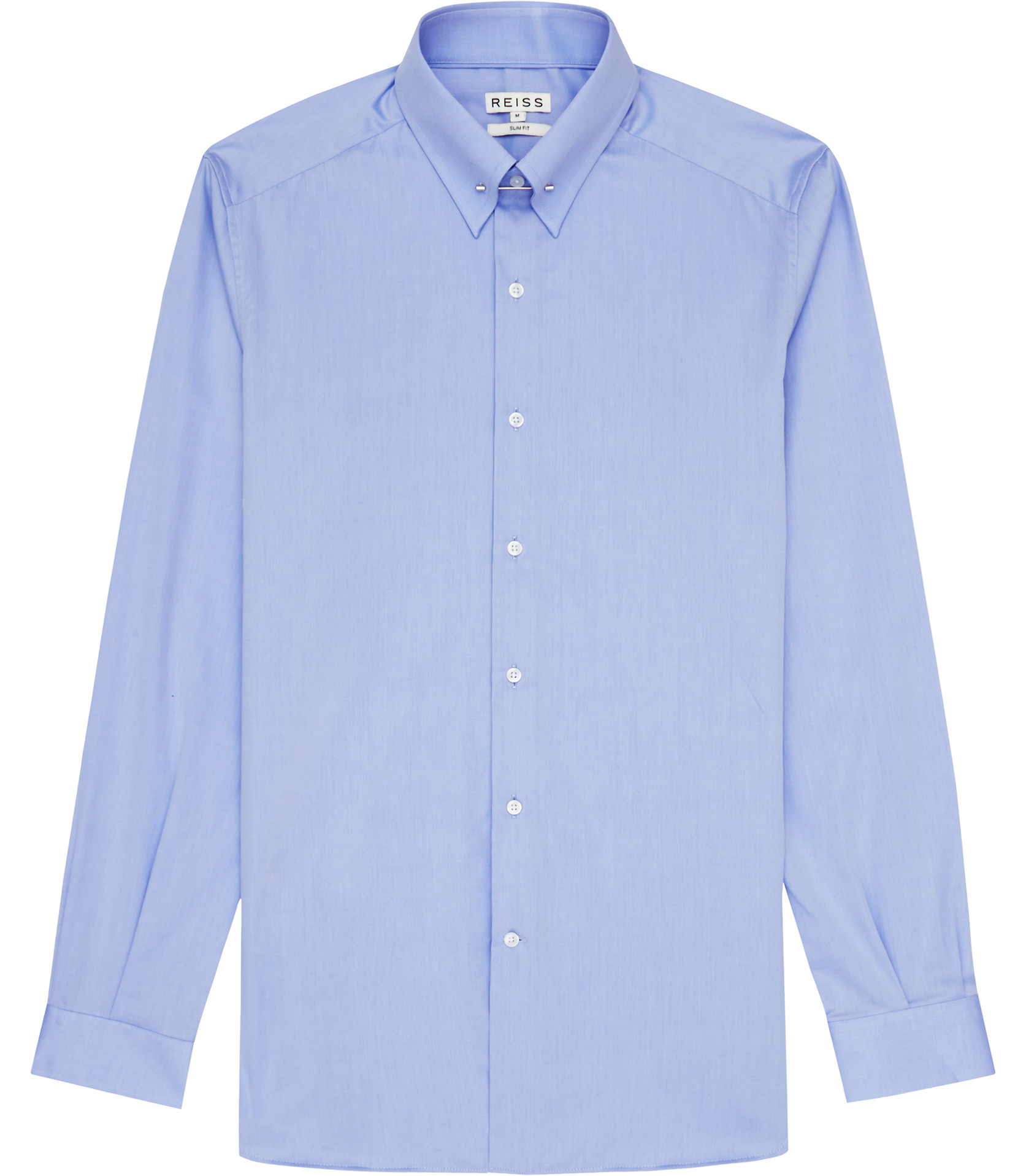 Reiss Belfort Collar Pin Shirt in Blue for Men | Lyst