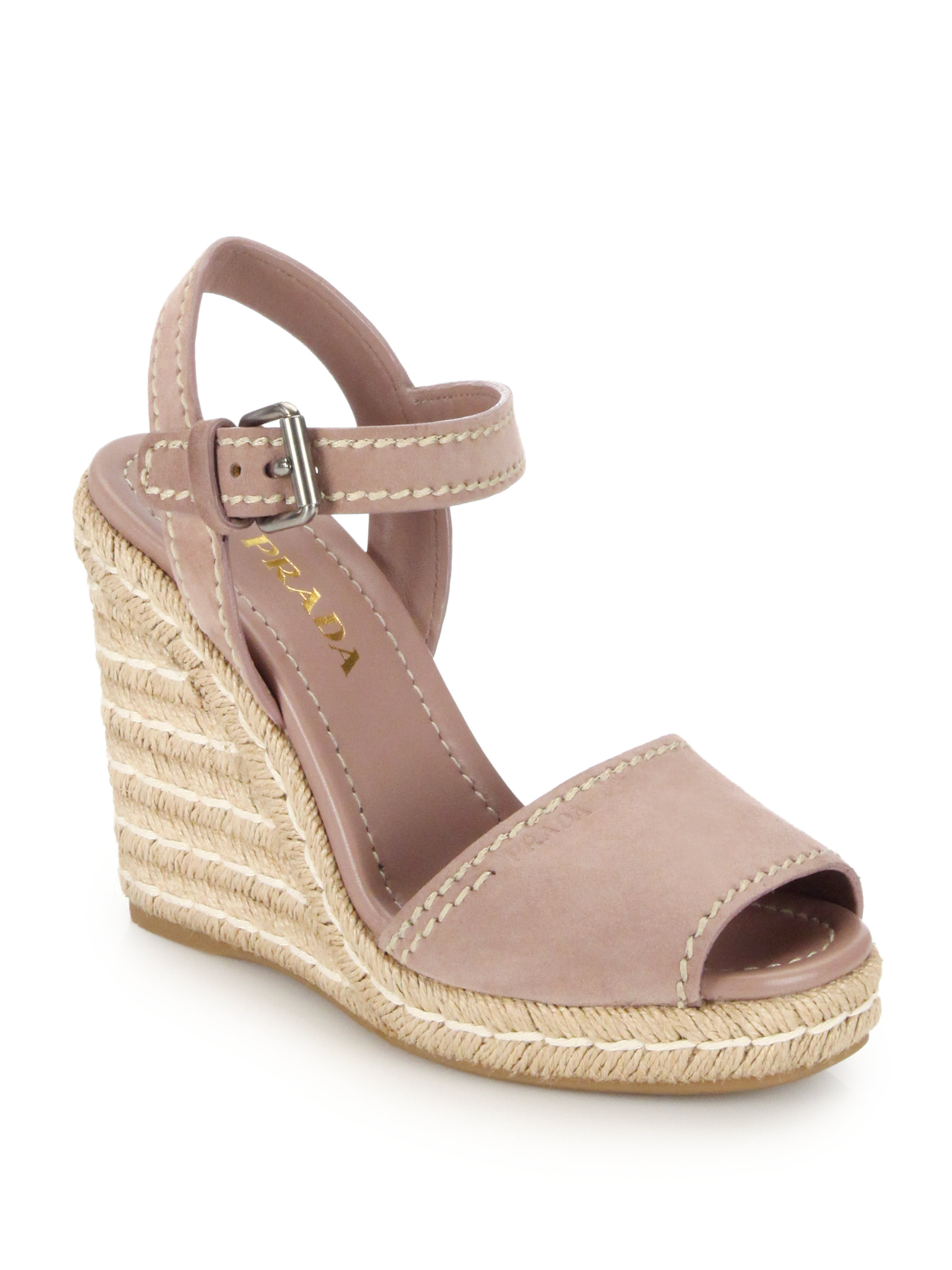 prada wedge espadrille