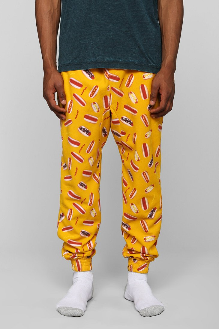 Urban Outfitters Hotdog Lounge Pant in Yellow for Men | Lyst