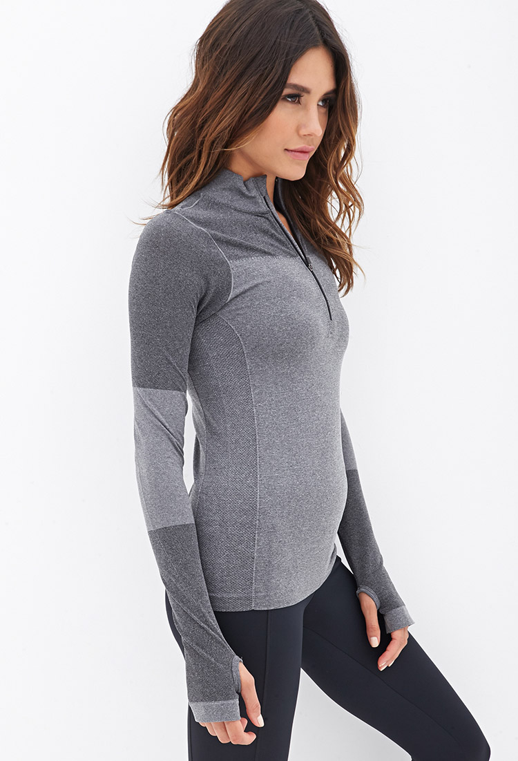 Fitted Half-Zip Pullover Jacket 