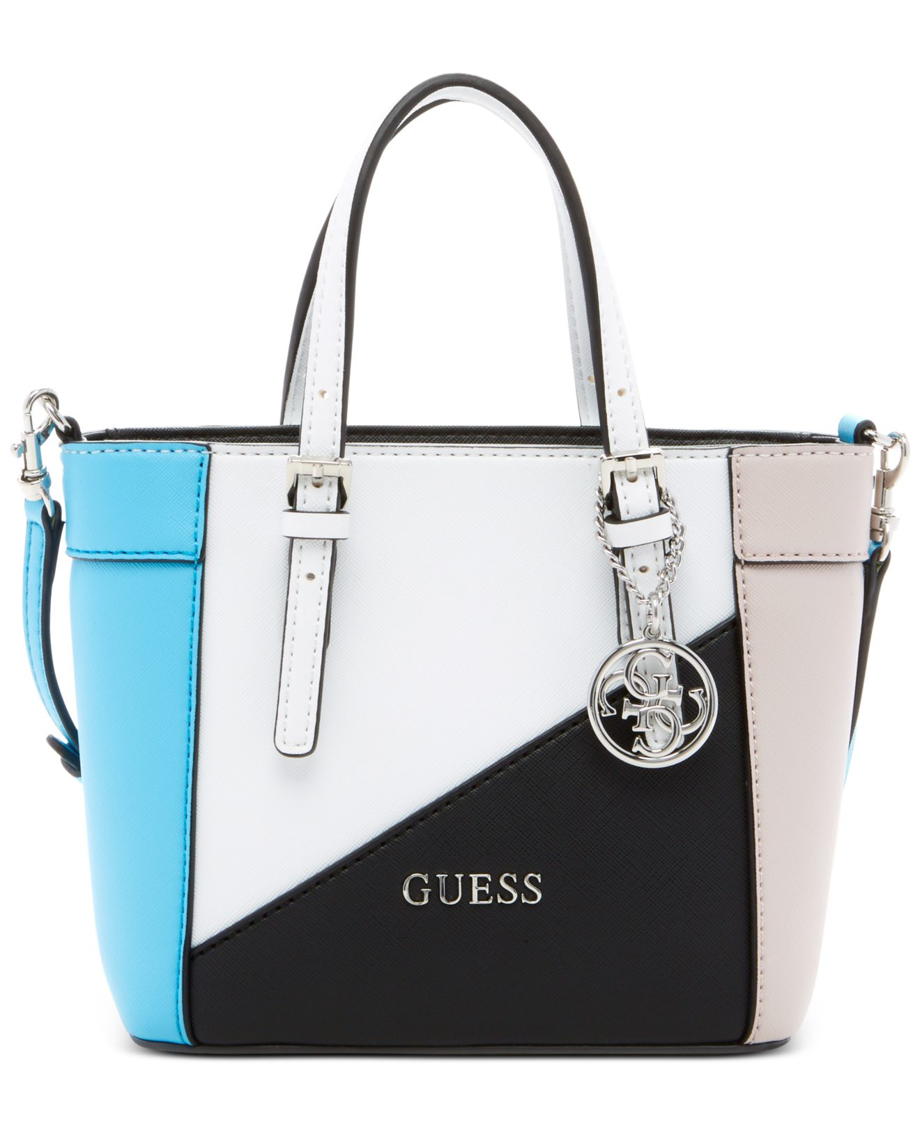 Guess Delaney Petite Tote With Crossbody Strap | Lyst