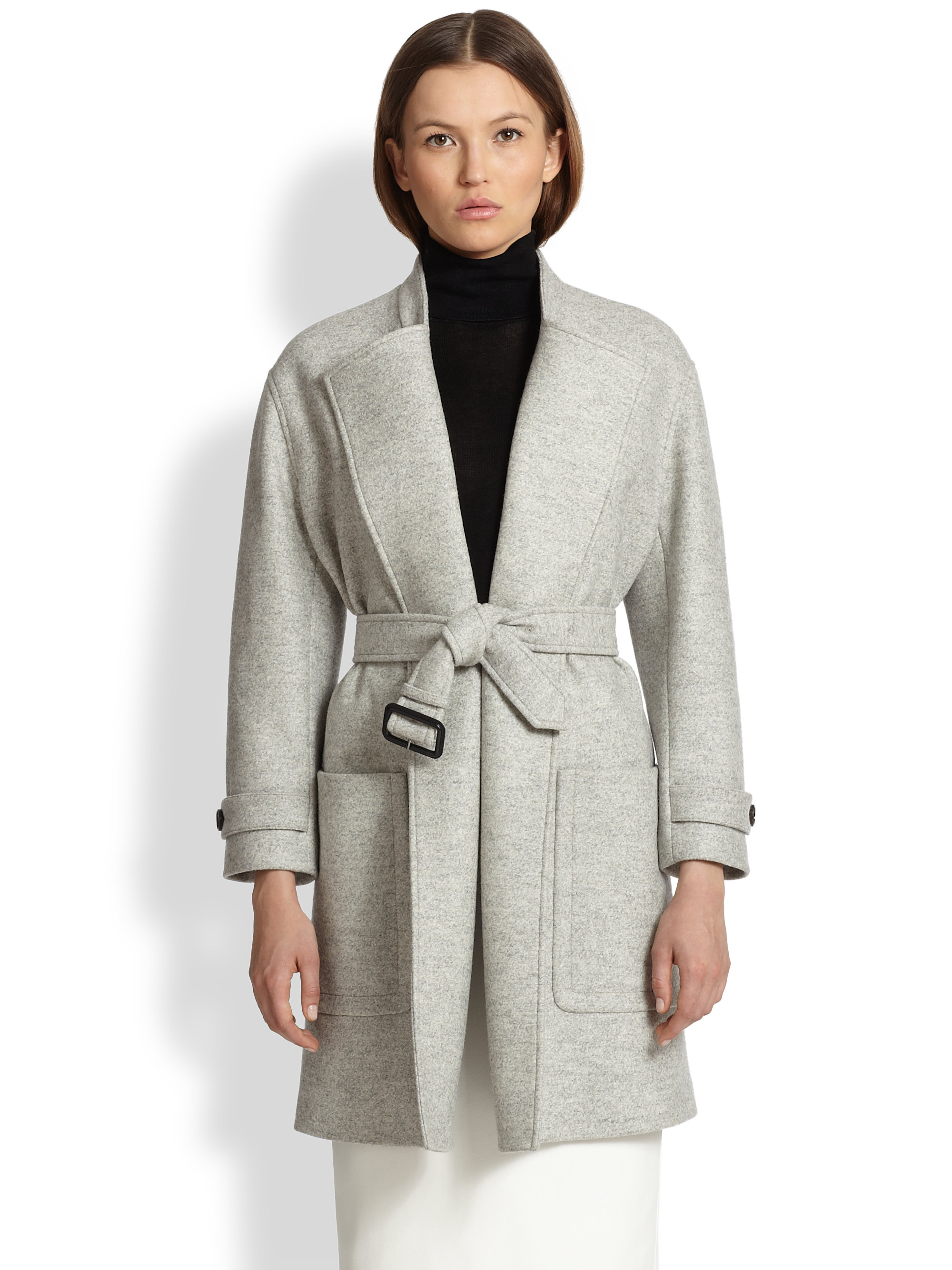 burberry grey wool coat