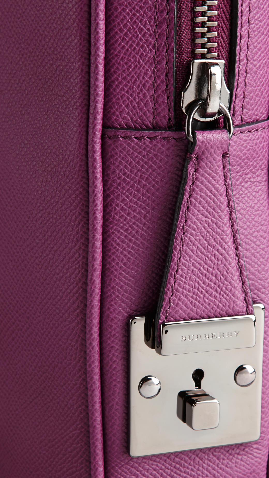 Burberry Colour Coated London Leather Crossbody Briefcase in Sapphire ...